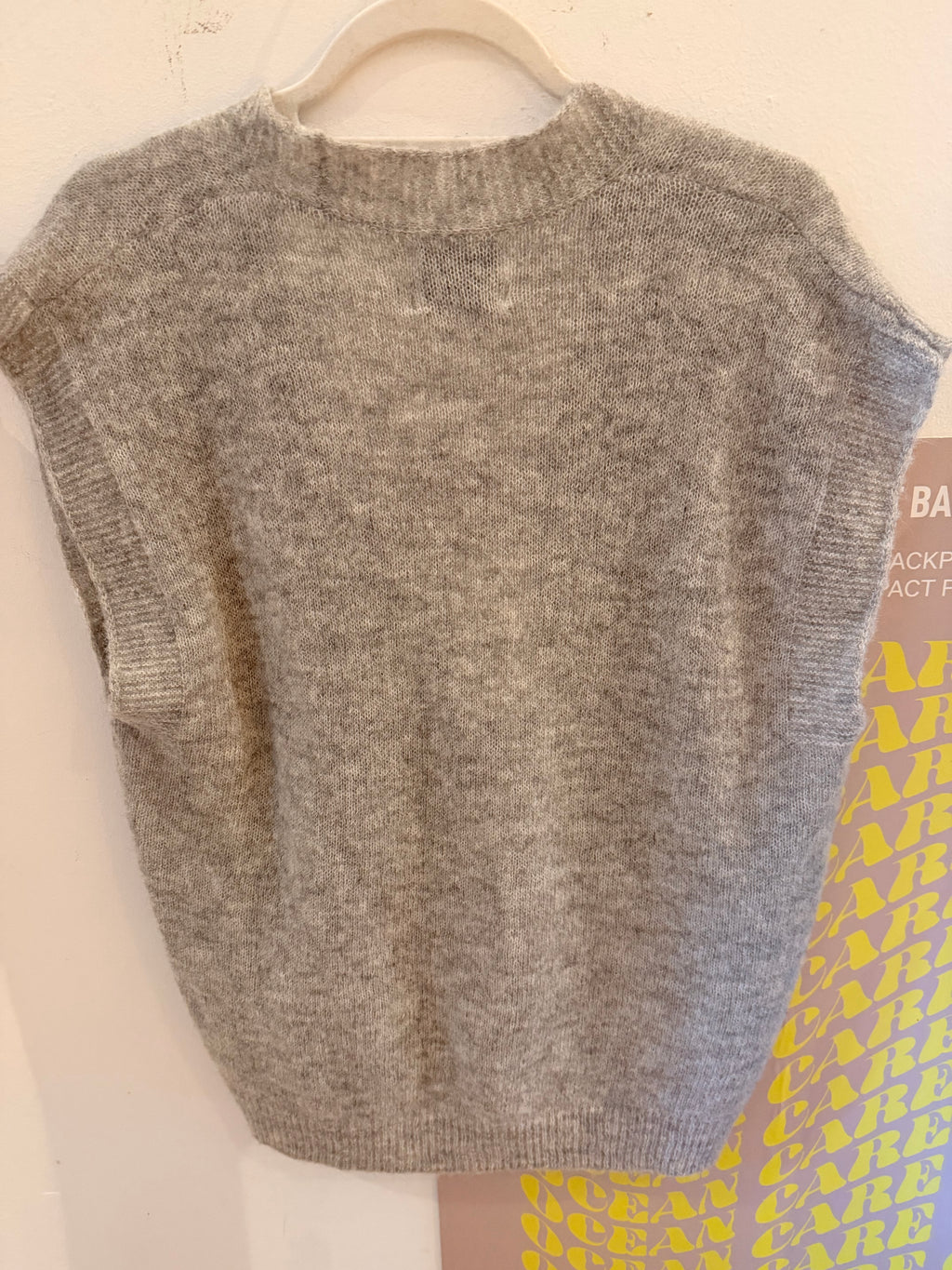 Simple The Brand SEPPA Gilet Weste grau Melange
