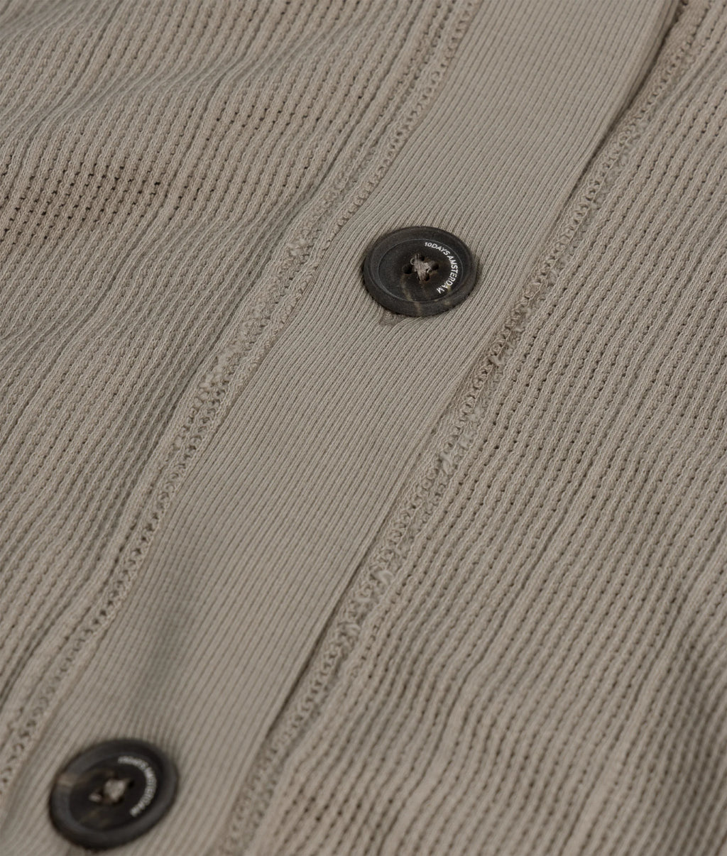 10 Days V-Neck Mesh Cardigan Farbe Fog