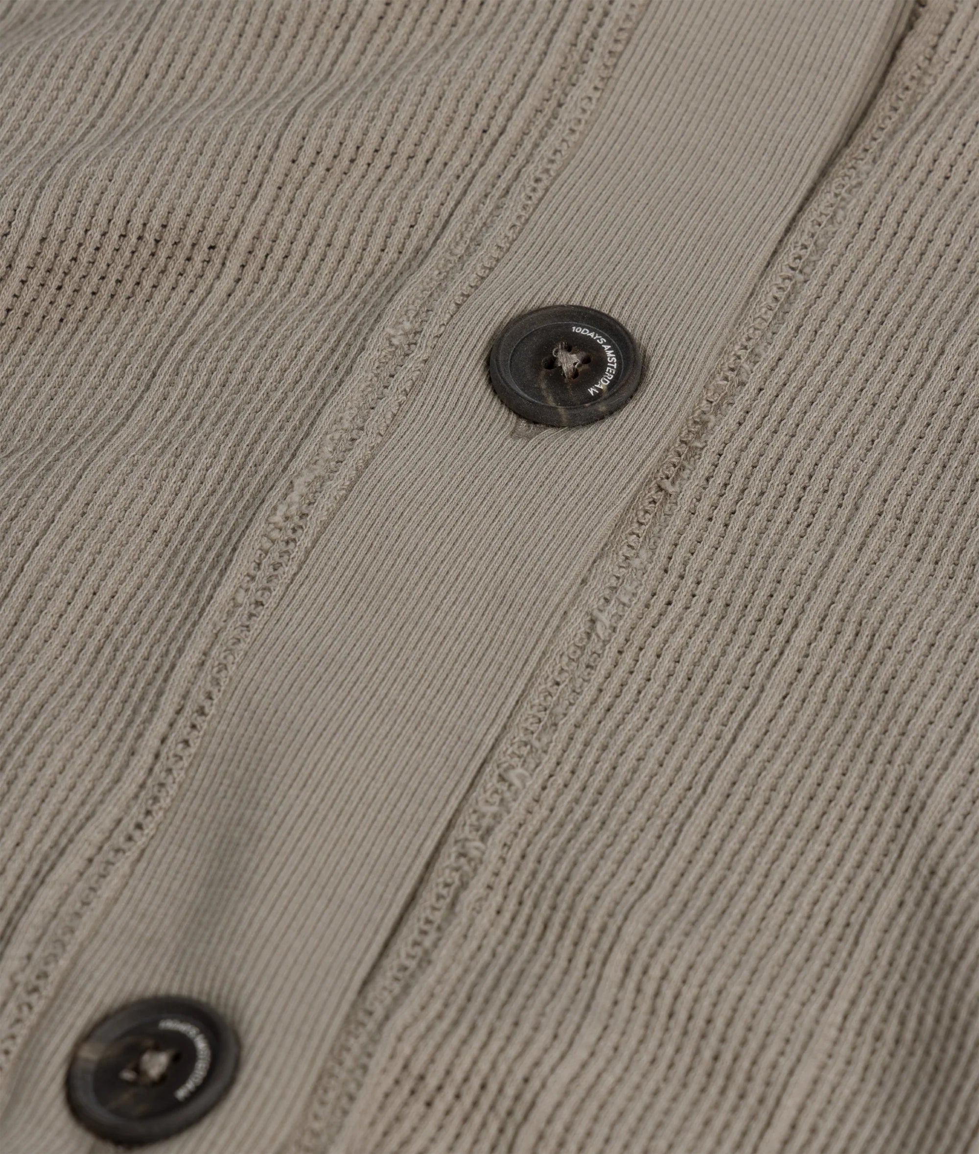 10 Days V-Neck Mesh Cardigan Farbe Fog