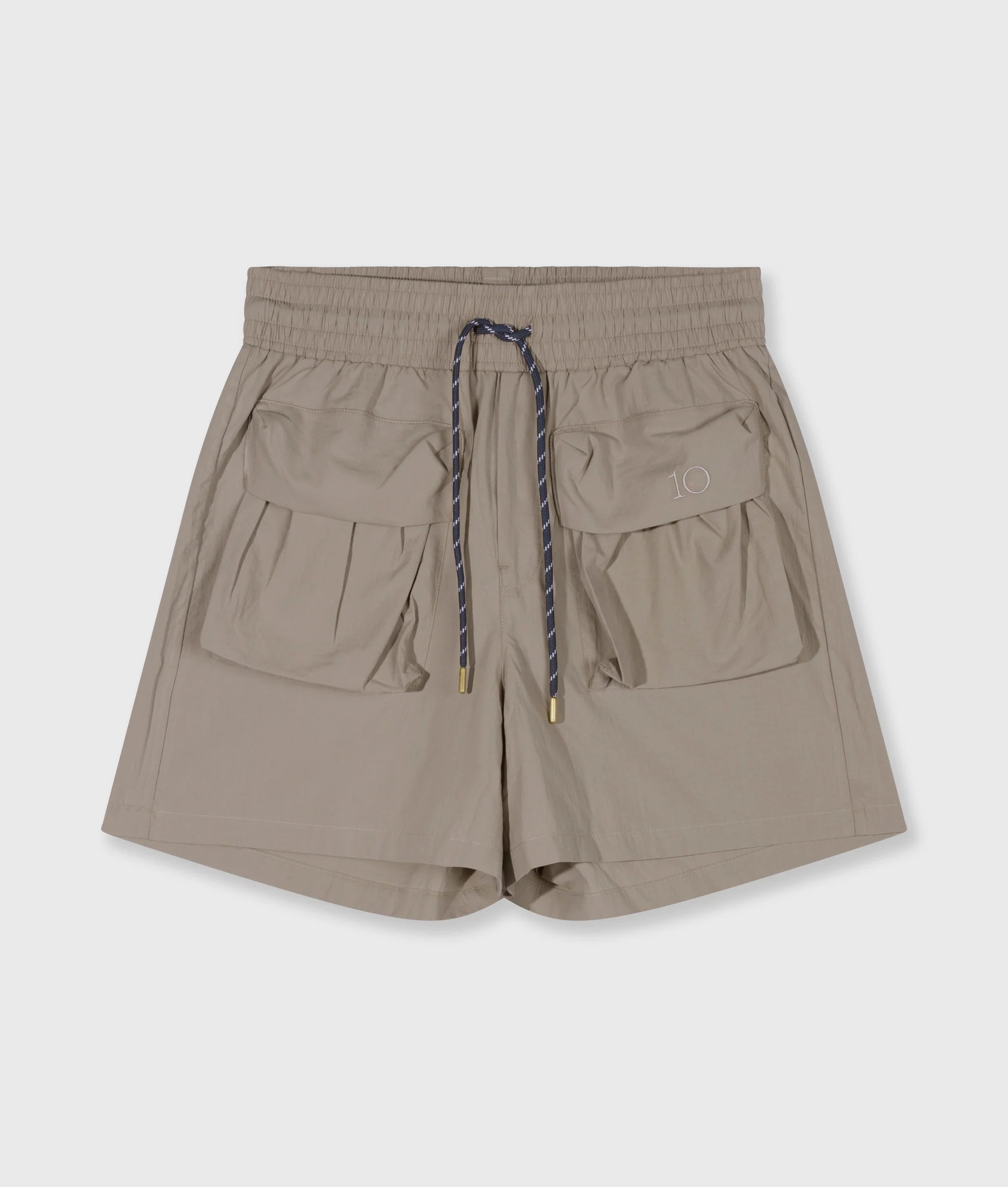 10 Days Crinkle Utility Shorts Farbe Fog