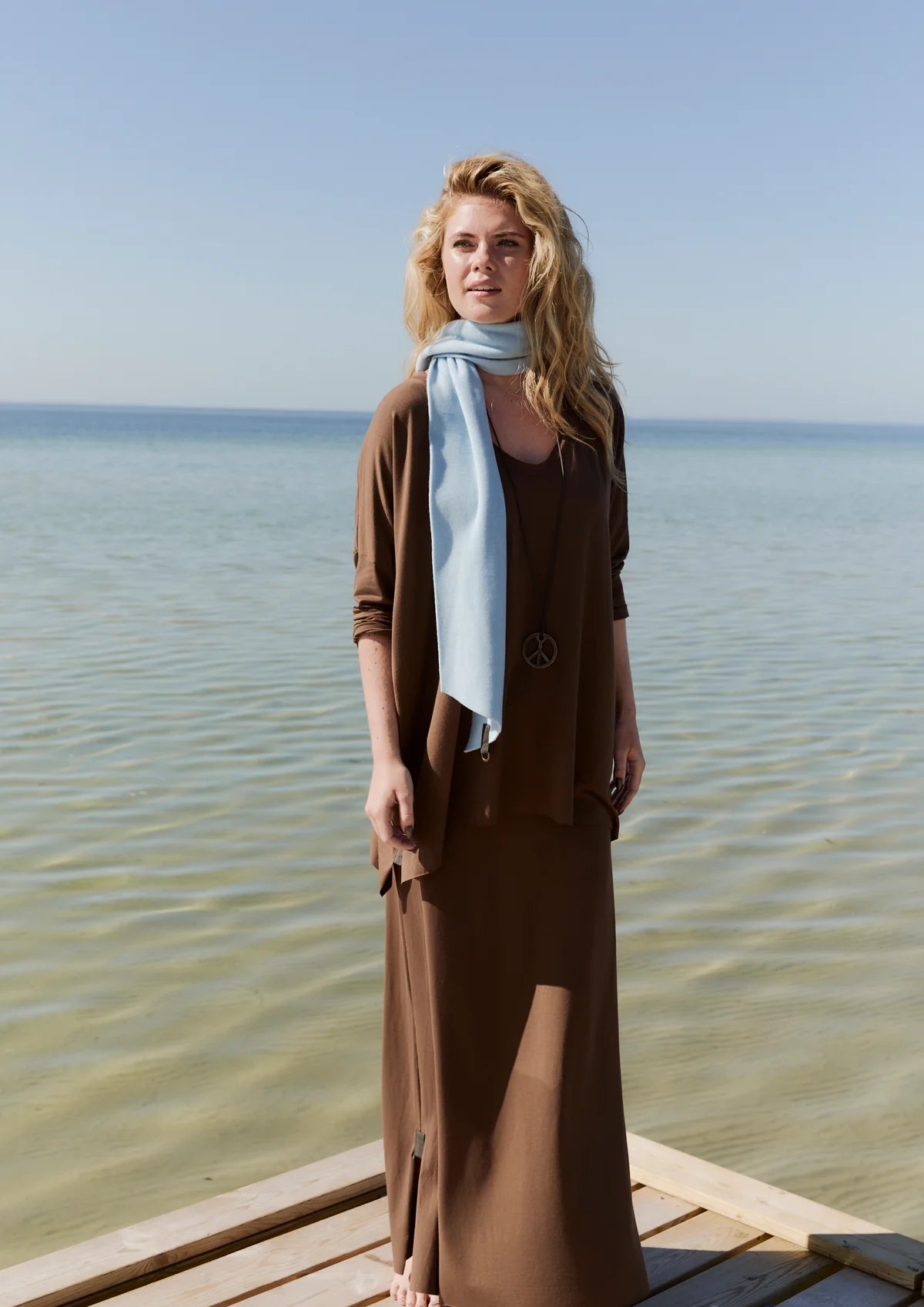 HSCP Henriette Steffensen Rock lang Schoko braun