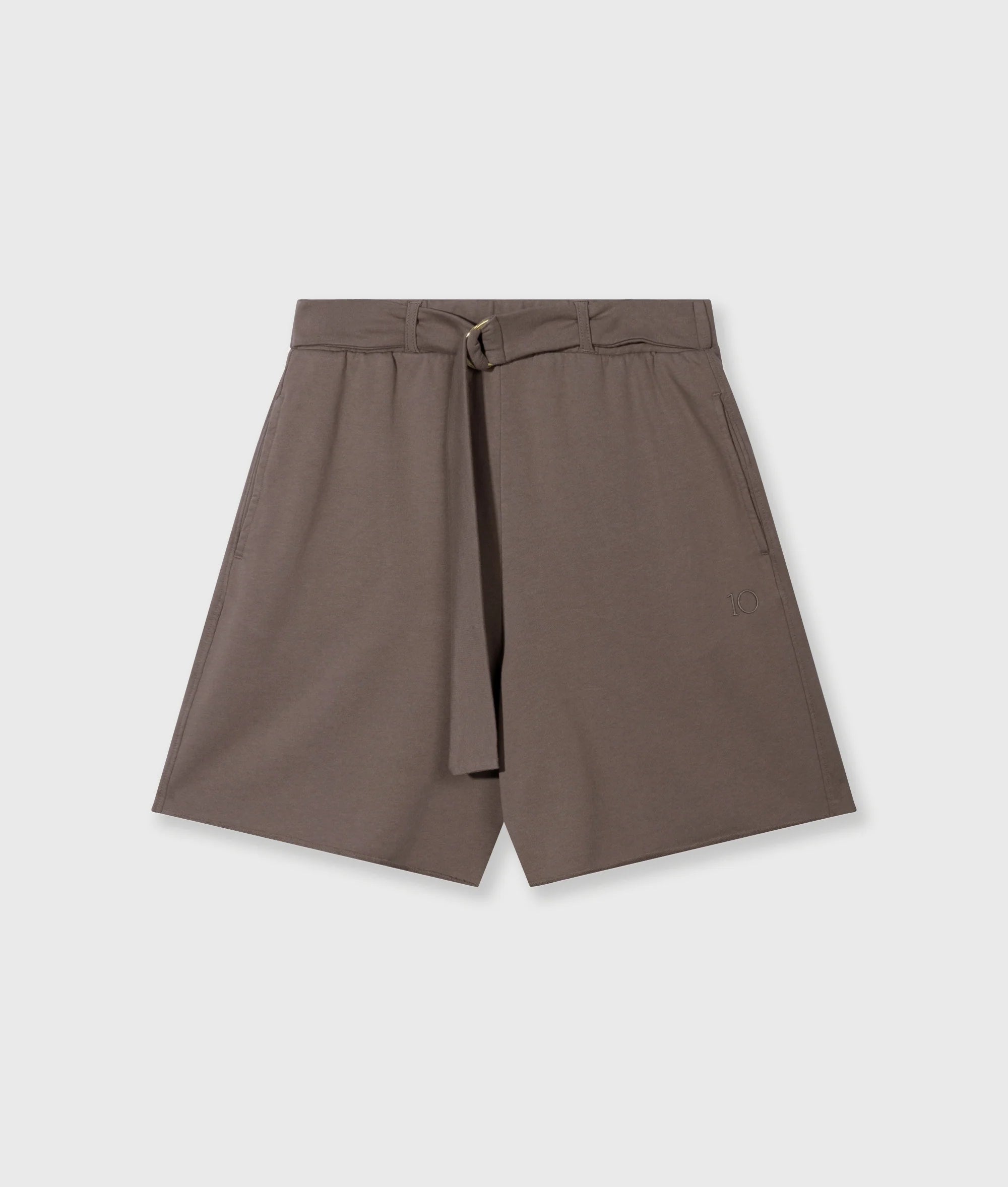 10 Days Belted Shorts Fleece Moonrock