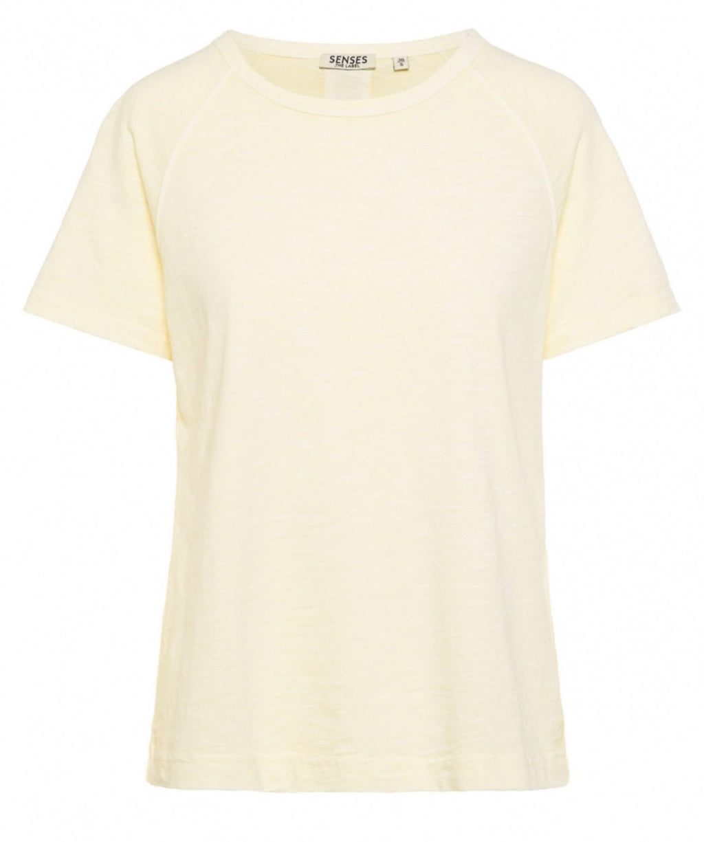 Senses The Label T-Shirt TAB:BY mit Raglanärmel in Vanilla oder anthrazit