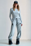 Penn&ink Joggpant Hose grau Melange Schwarz  (W26F1991LTD)