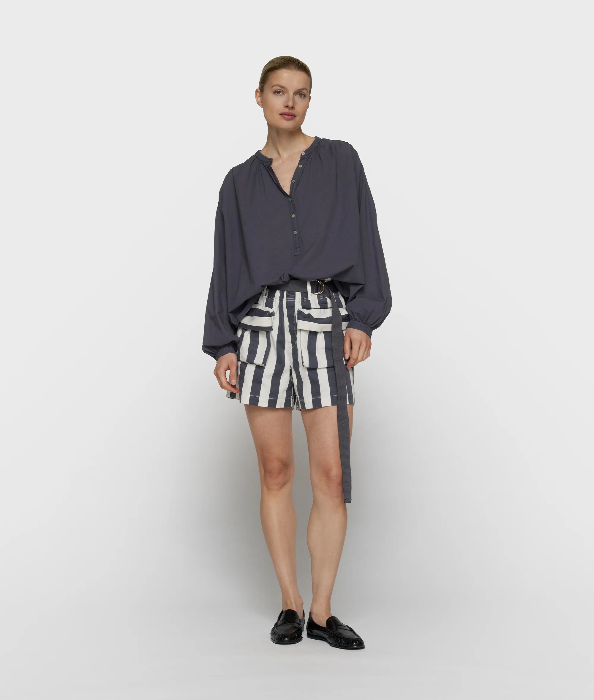 10 Days Flowy Bluse Farbe Steel Blue