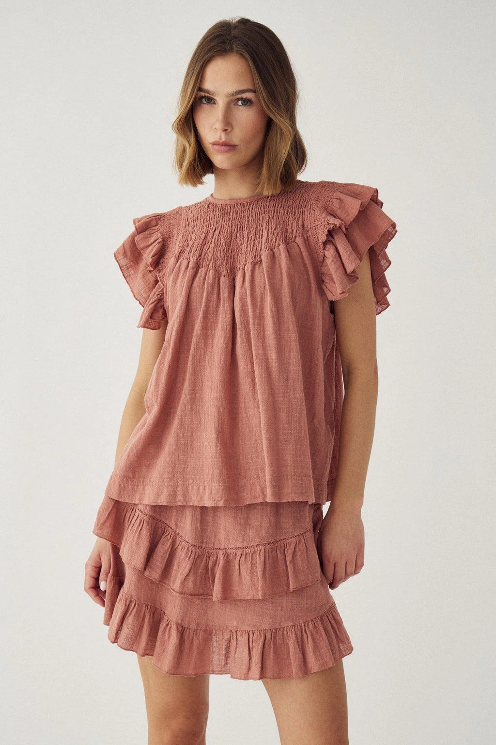 Noella N-Maura Bluse Red Clay