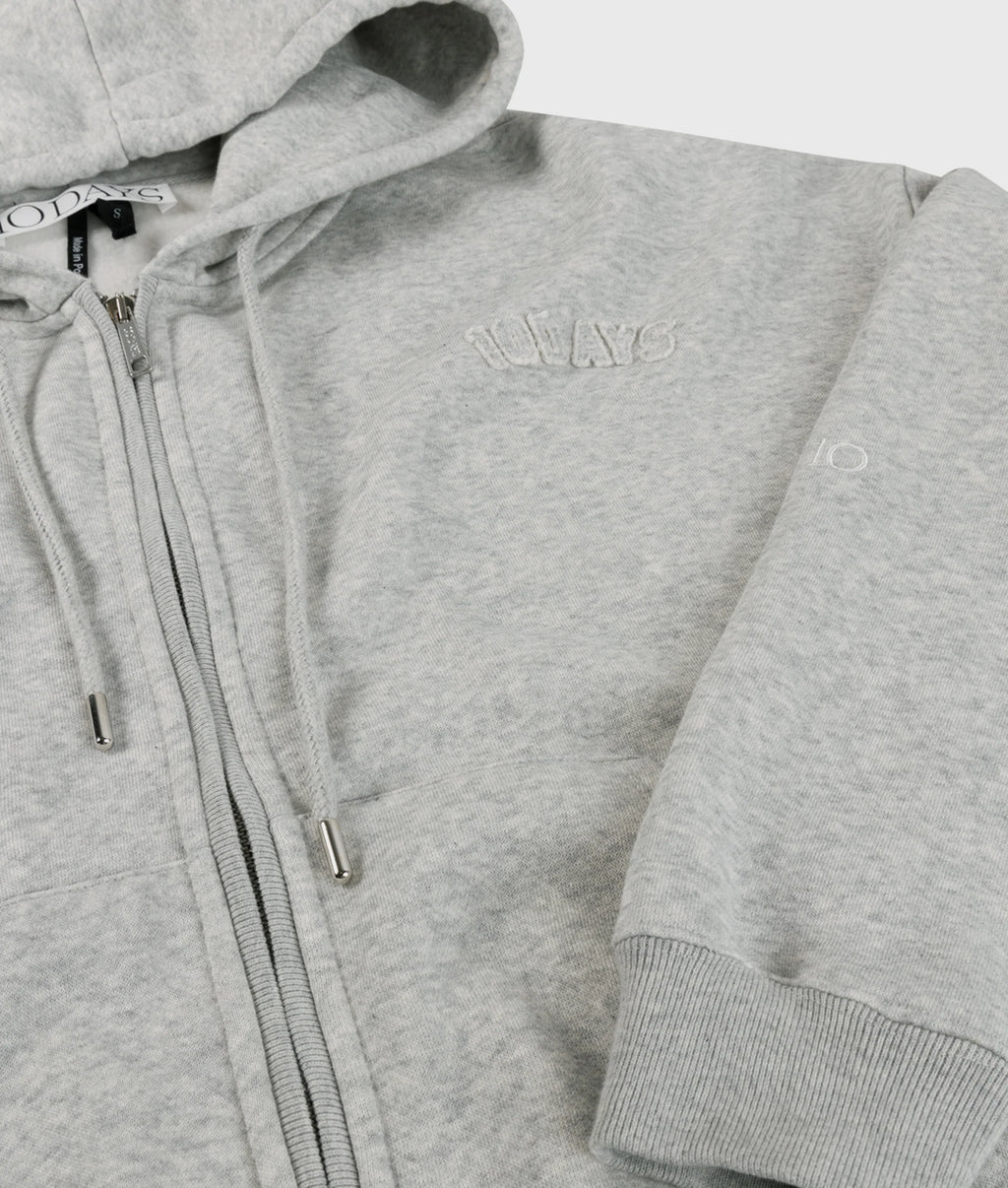 10 Days ZIP Jacket Light Grey Melee