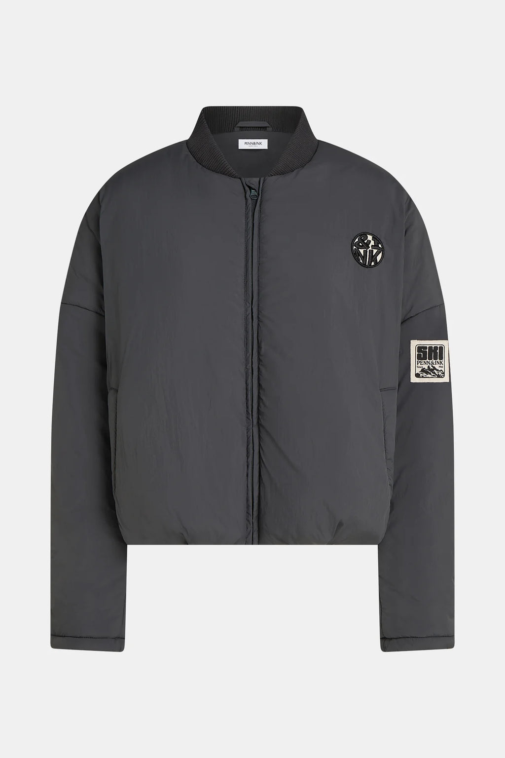 Penn&Ink Bomber Jacke Anthrazit