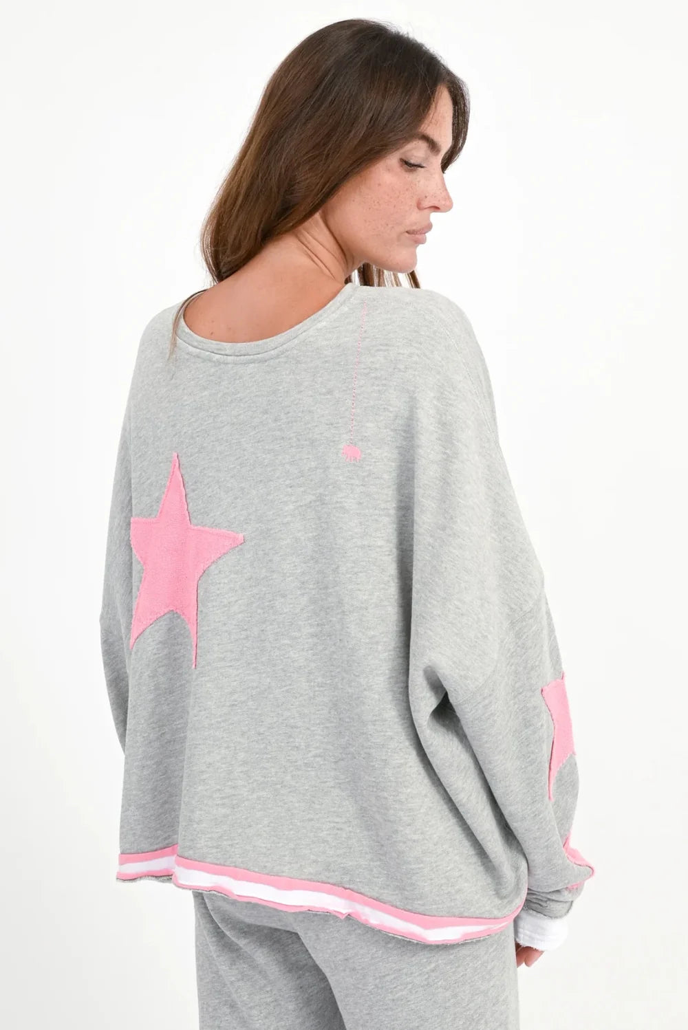 Love Joy Victory Sweatshirt Hopewell Sternen Patches grey Melange