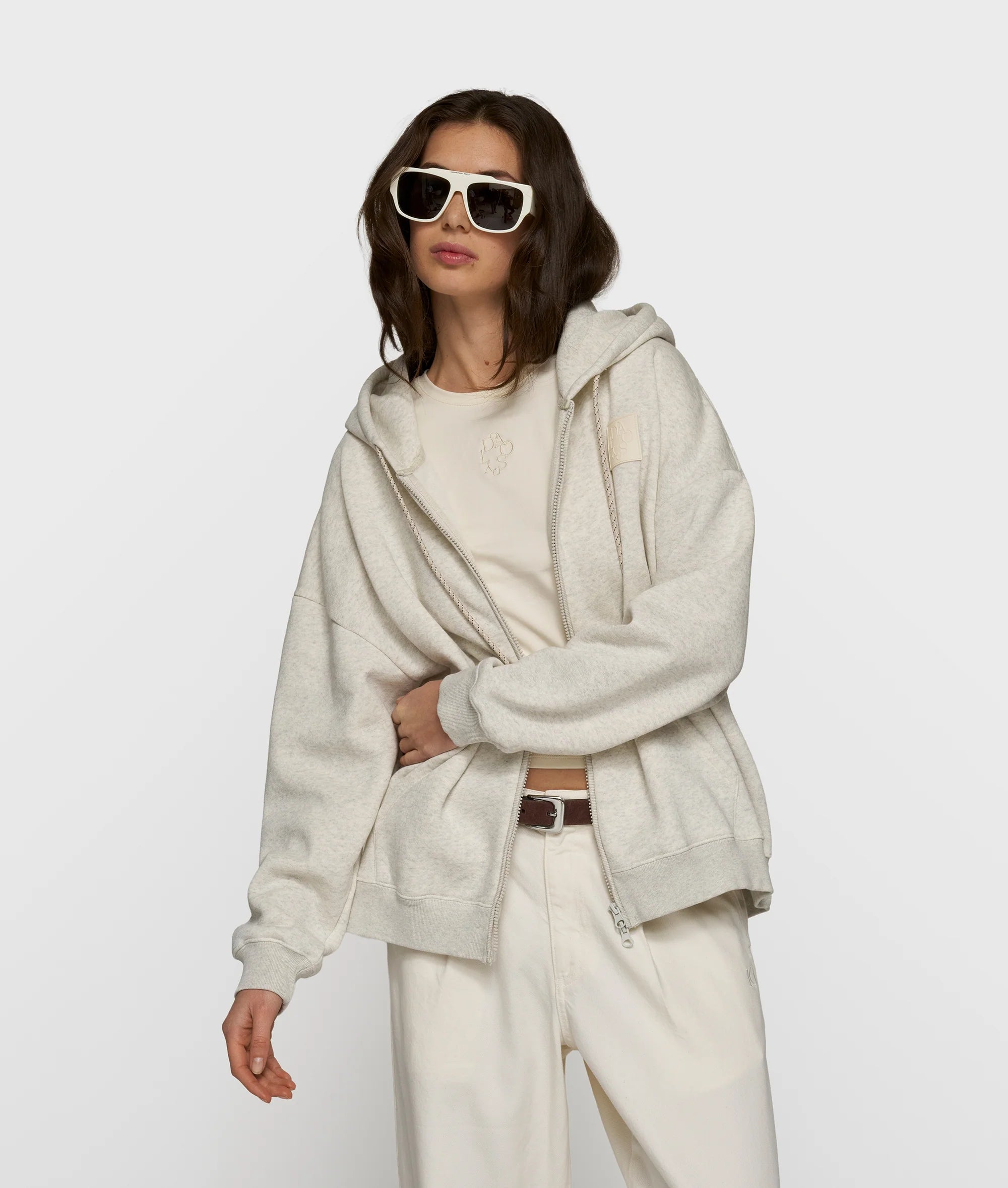 10 Days ZIP Cardigan Soft white melee