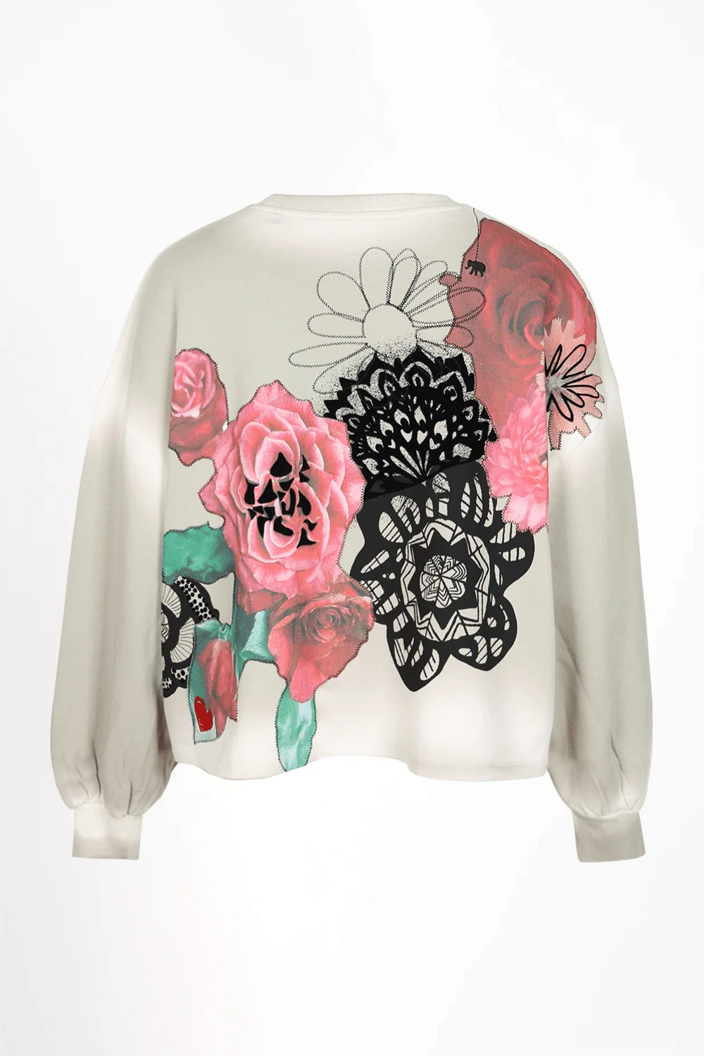 Love Joy Victory Bedrucktes Sweatshirt Tari in pussywillow Grey