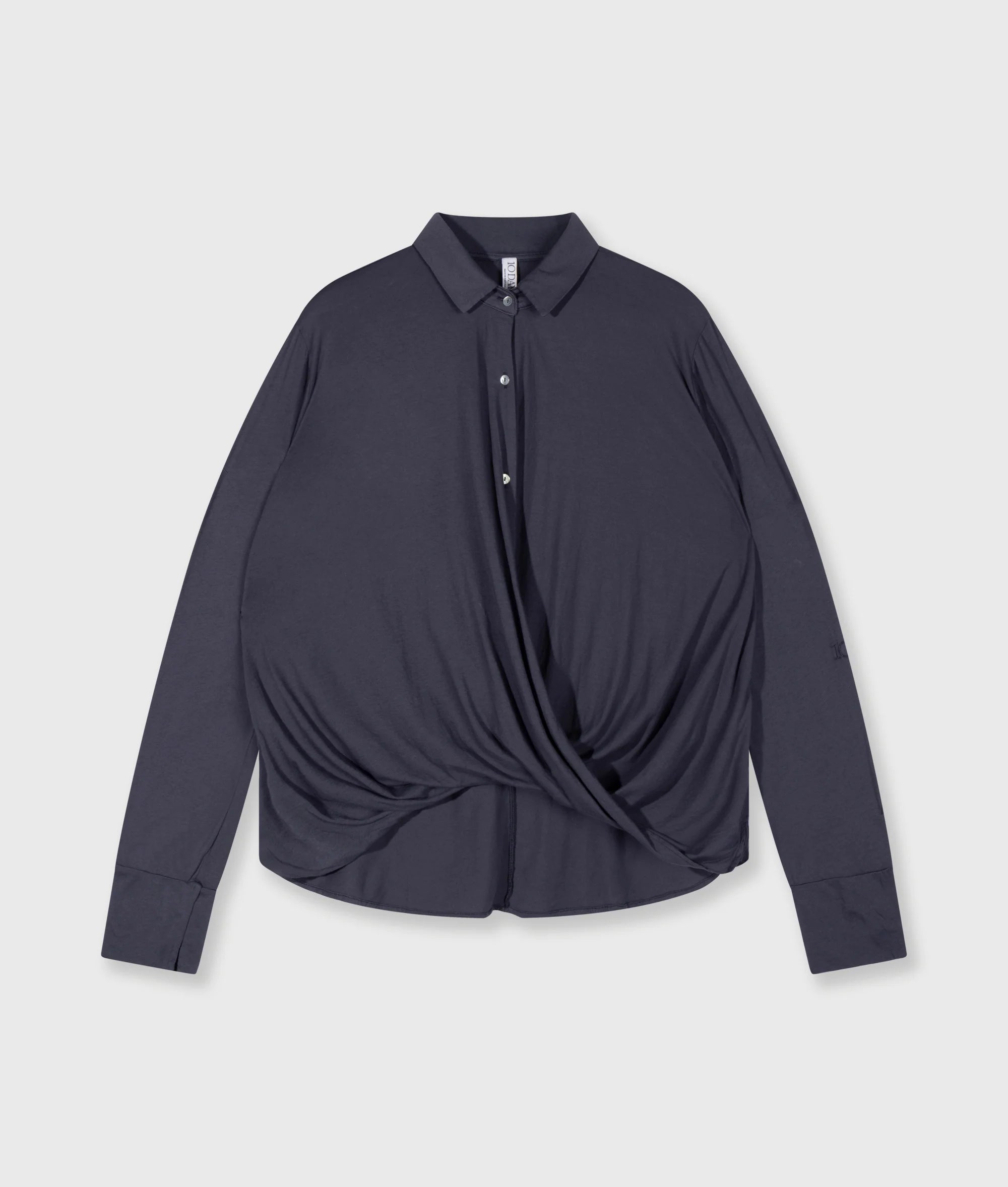10 Days Wrap Bluse Steelblue