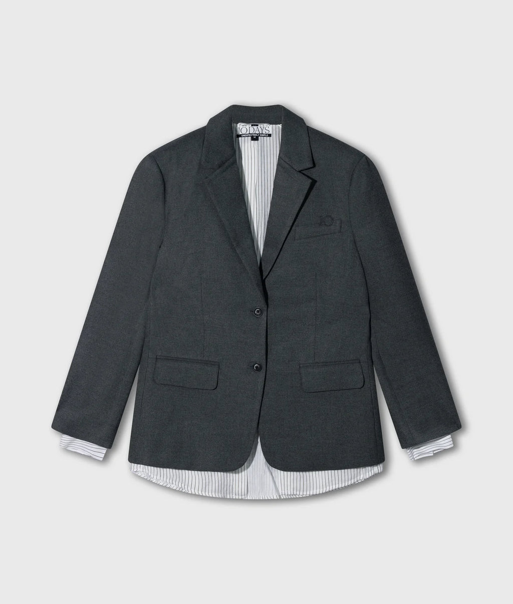 10 Days Statement Blazer mit Streifen Antra Melee