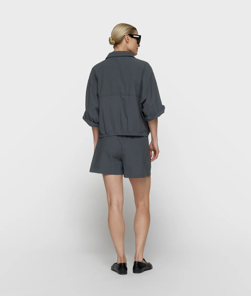 10 Days Crinkle Utility Shorts Farbe Steel Blue