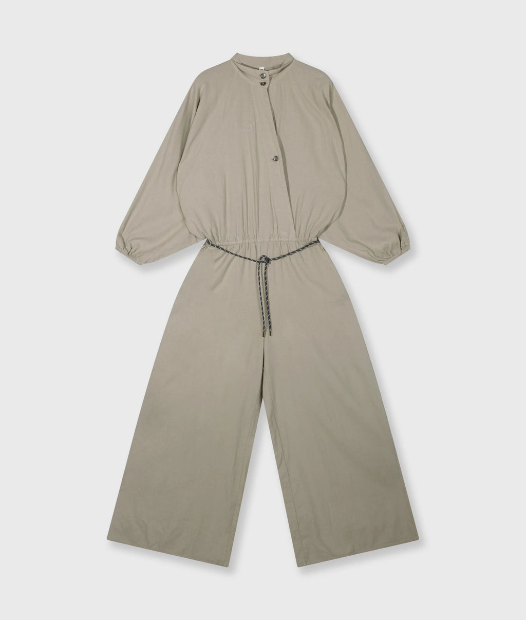 10 Days Cotton Linen Jumpsuit Farbe Fog