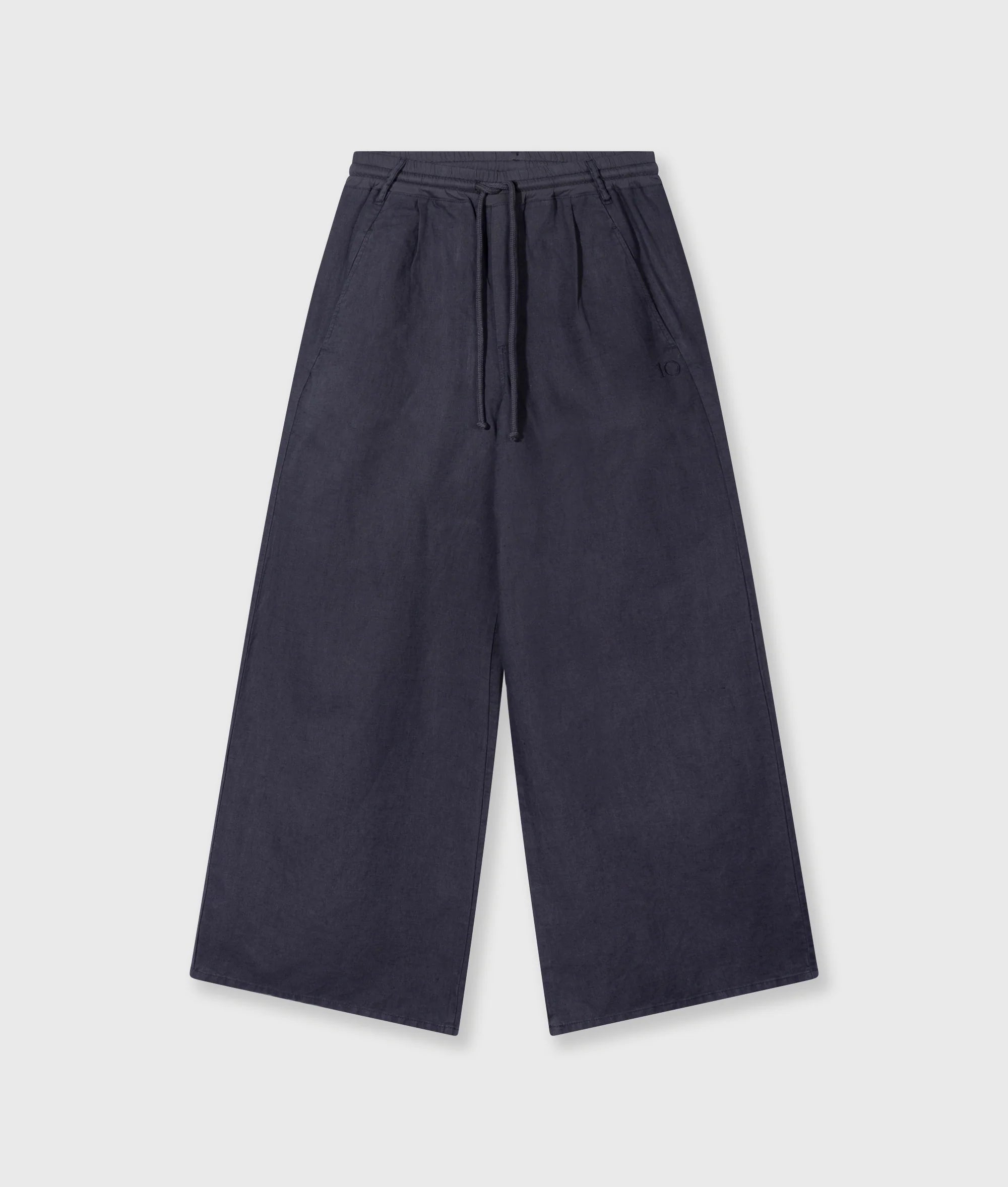 10 Days Cotton Linen Hose Steel Blue