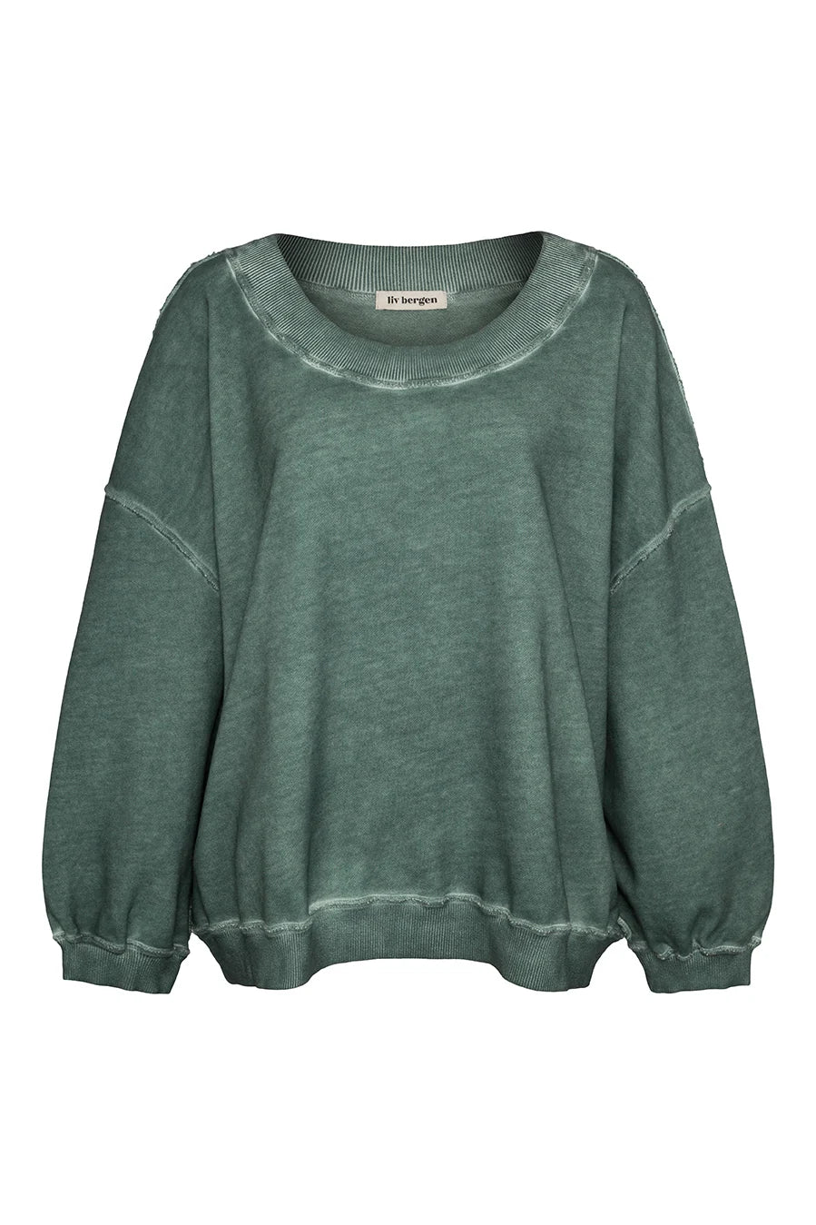 Liv Bergen Sweater Circles in Deep Sea