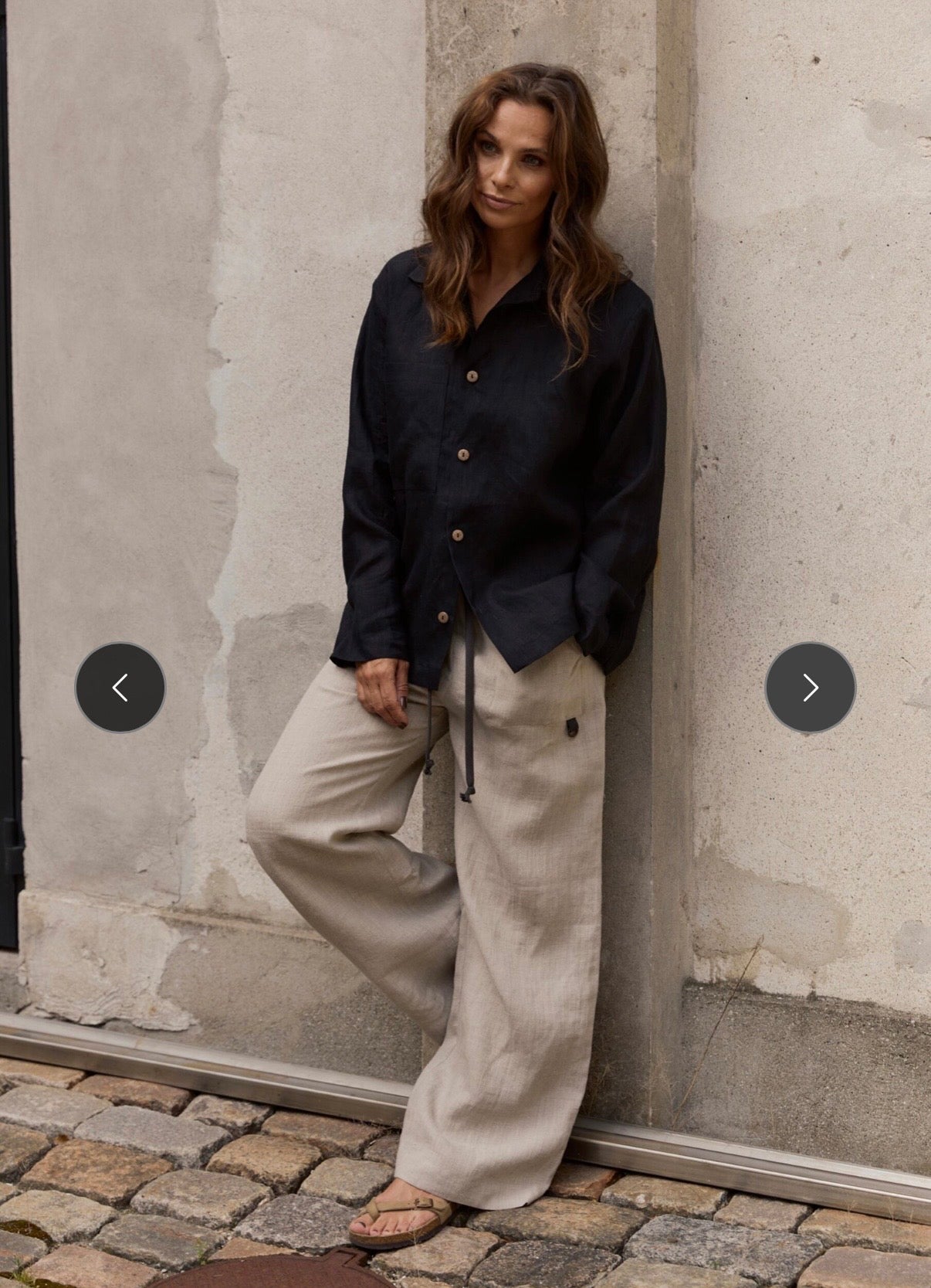 HSCP Henriette Steffensen Hanf Hose Baggy in weiß oder naturfarben