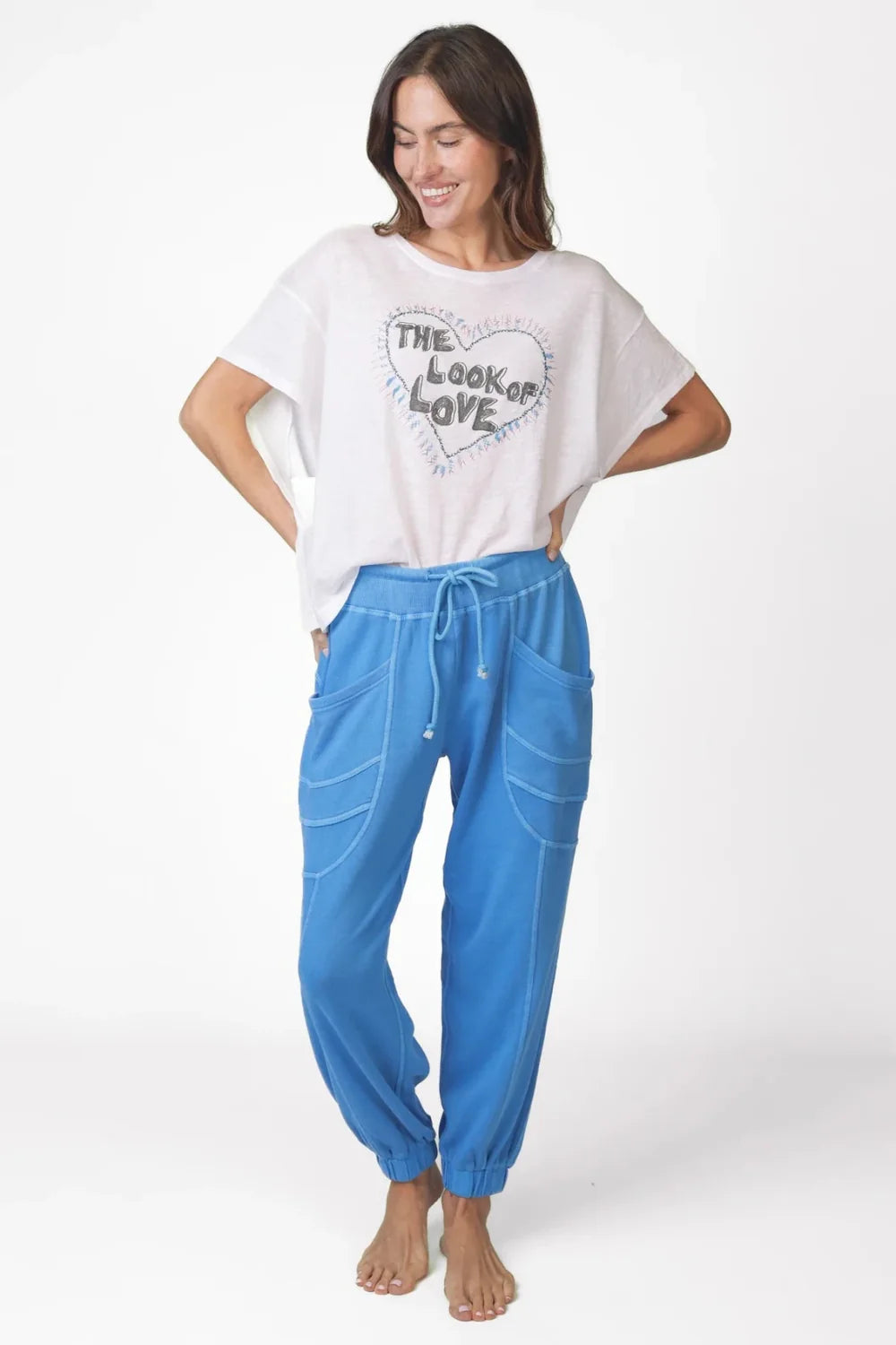 Love Joy Victory T-Shirt Skara mit Statement Druck