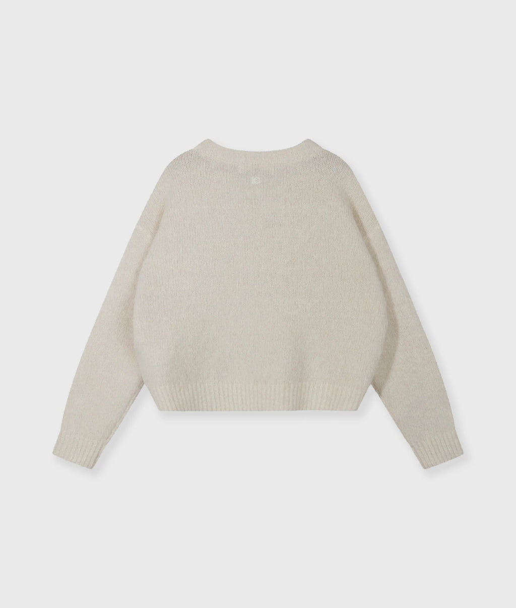 10 Days Strickpullover mit Lurex Ecru