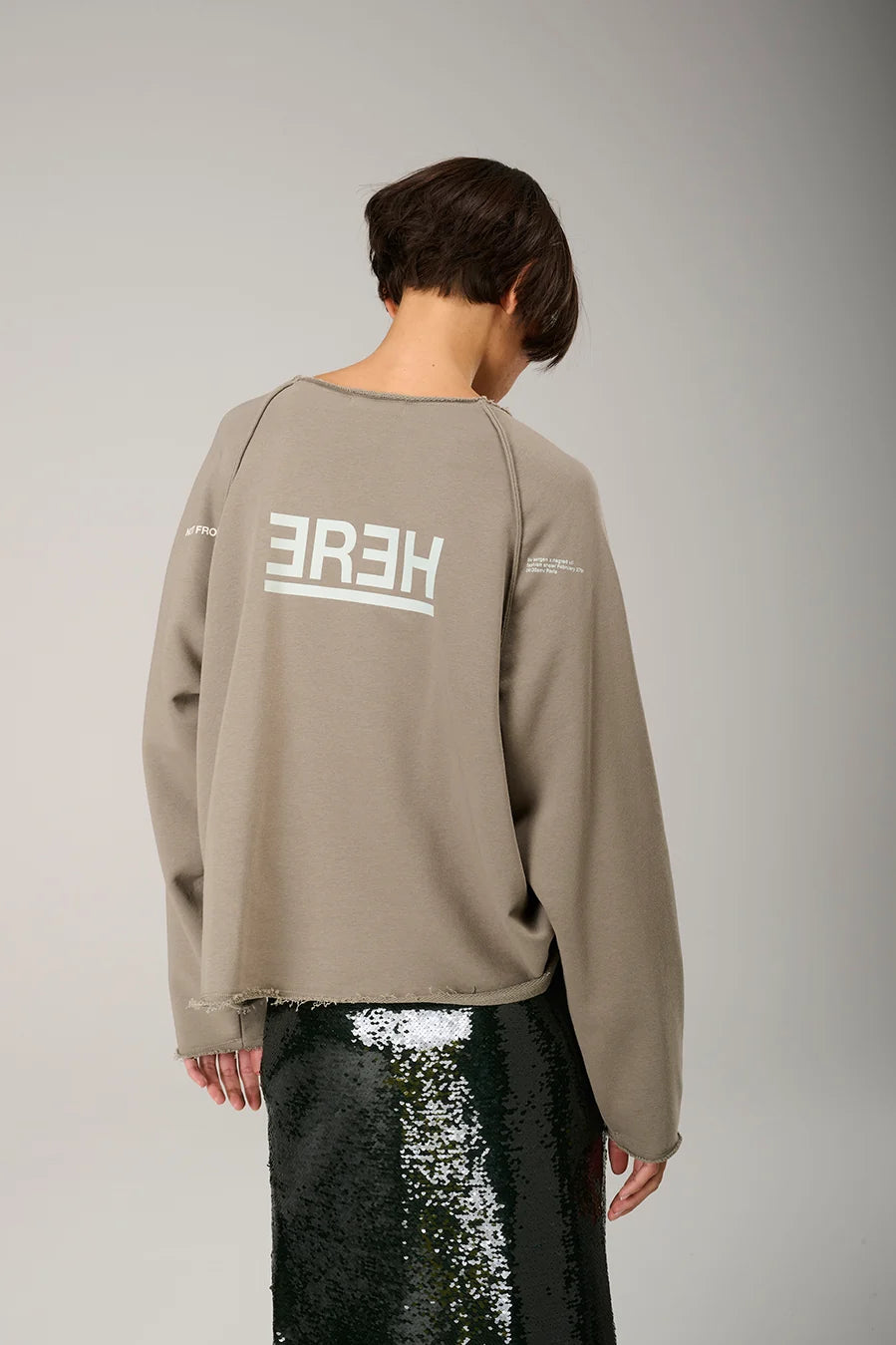 Liv Bergen FINE Sweater Not from Here in Faded Black