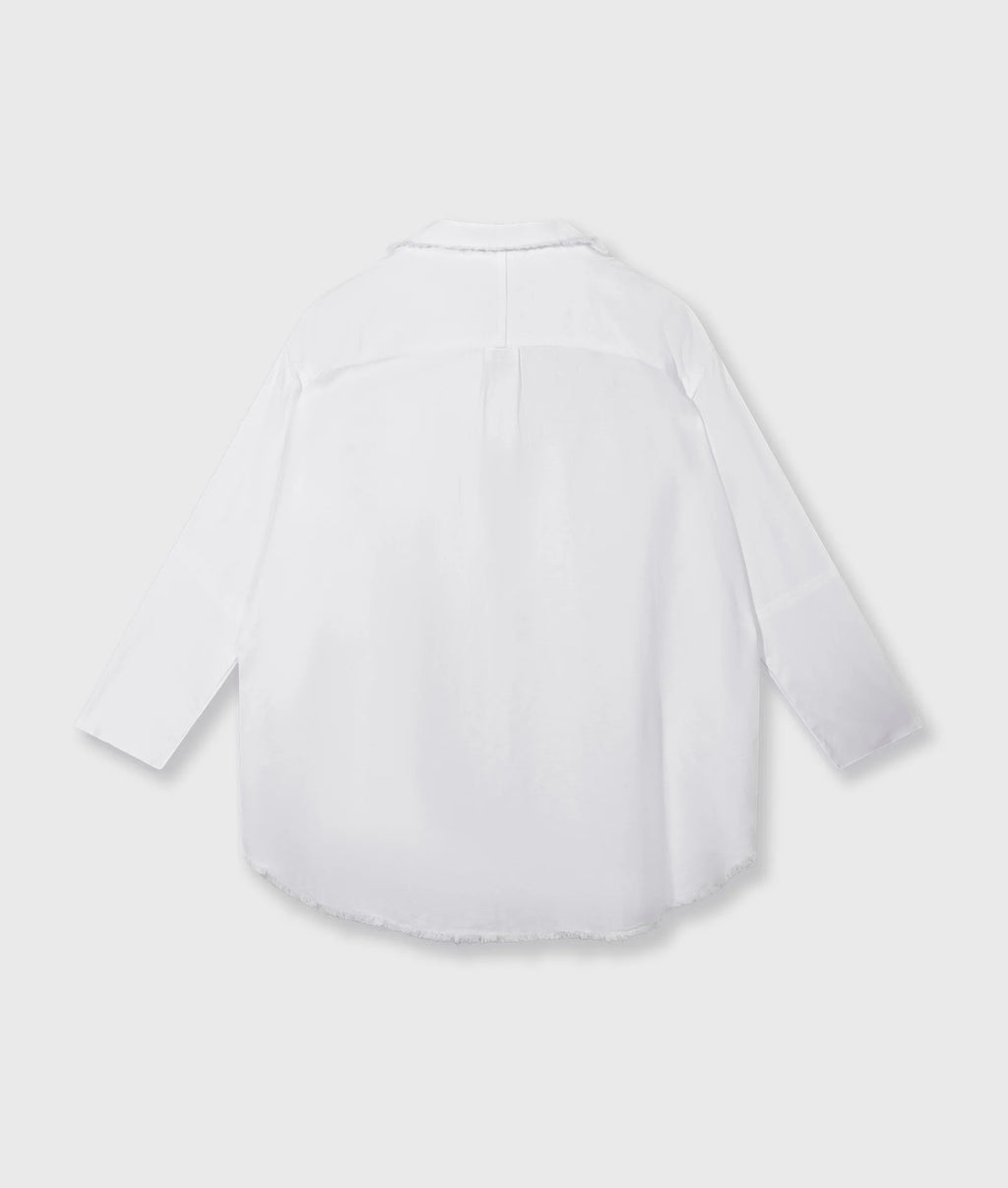 10 Days Cotton Linen Bluse weiß