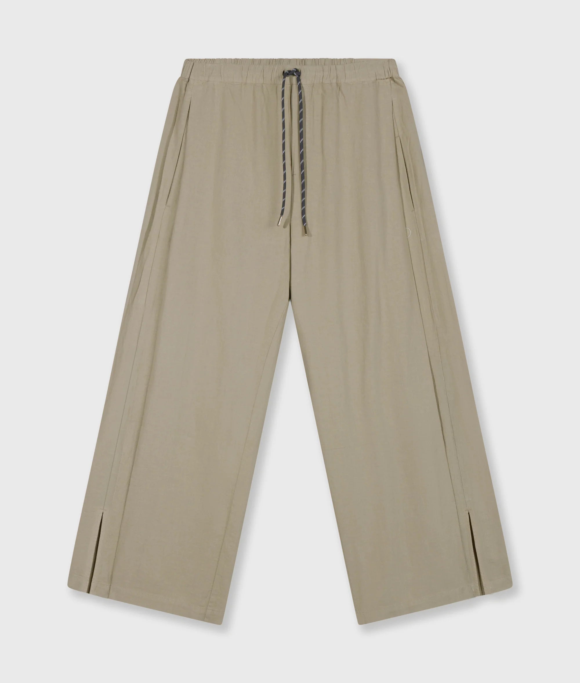 10 Days Cotton Linen Pants Slit Farbe Fog