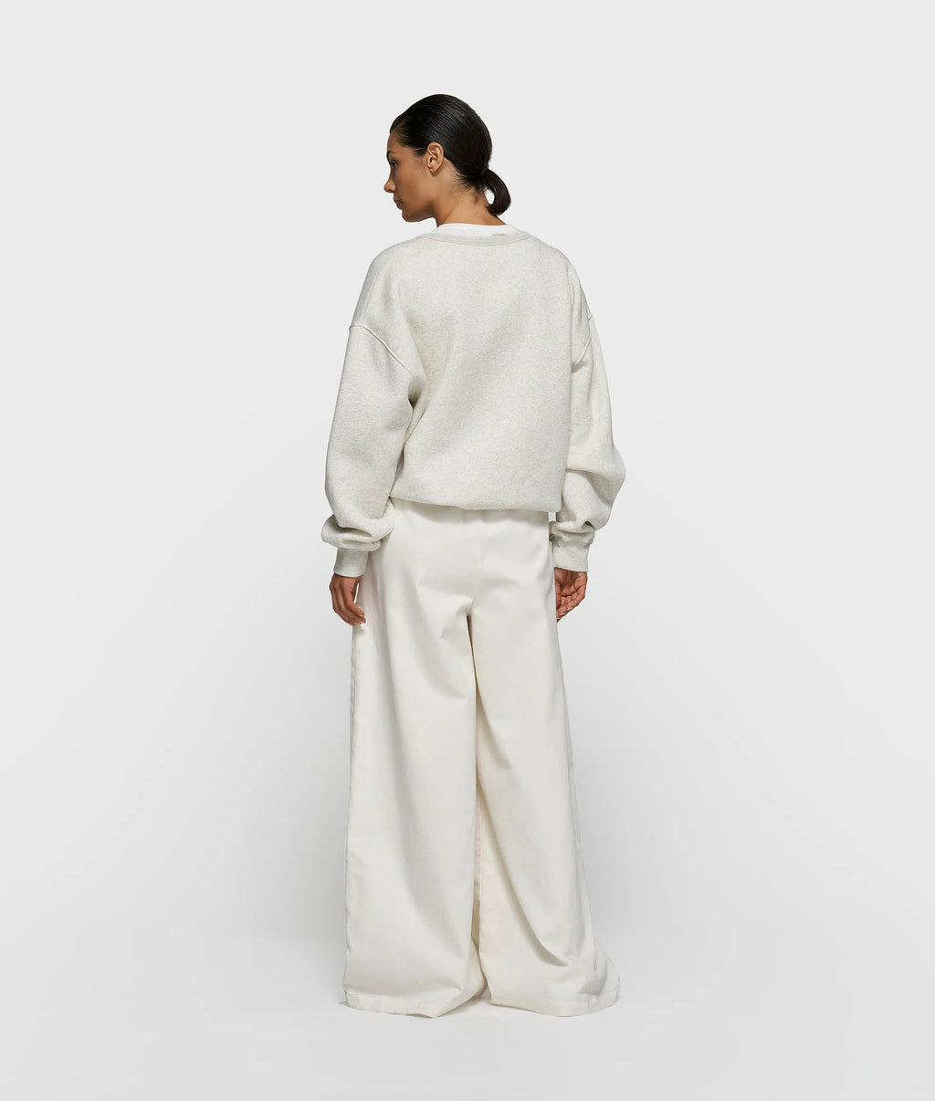 10 Days Wide Pants Jog Twill Pearl