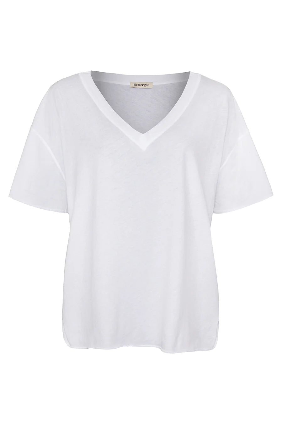 Liv Bergen T-Shirt Tag in optic white