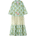 SOUL KATHRINE Bloom Green Palm Kleid Baumwolle