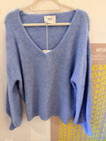 Simple The Brand Blush Pullover blau Melange