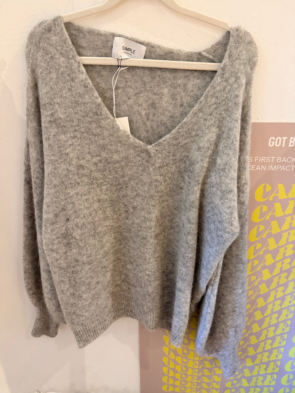 Simple The Brand Blush Pullovet grau Melange