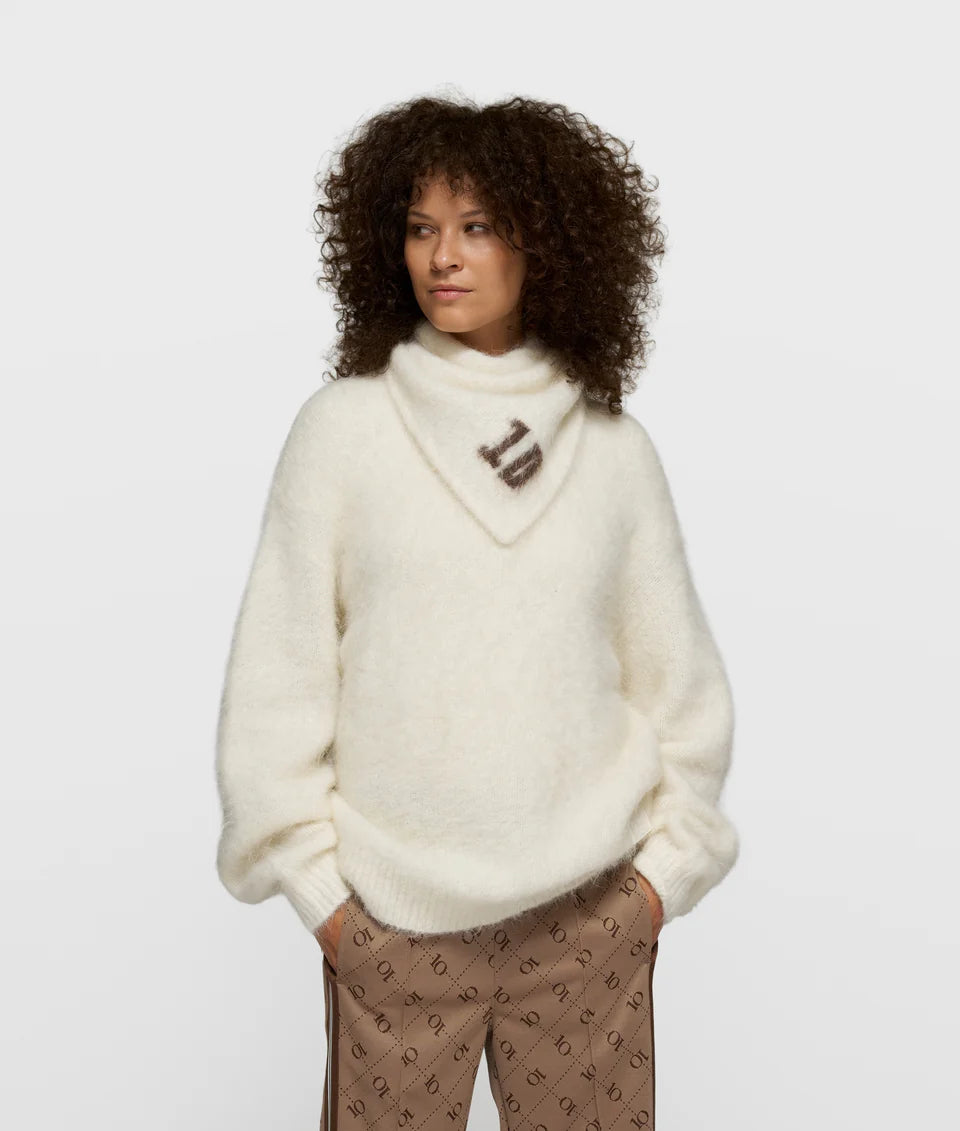 10 Days Statement Knit Sweater Ecru