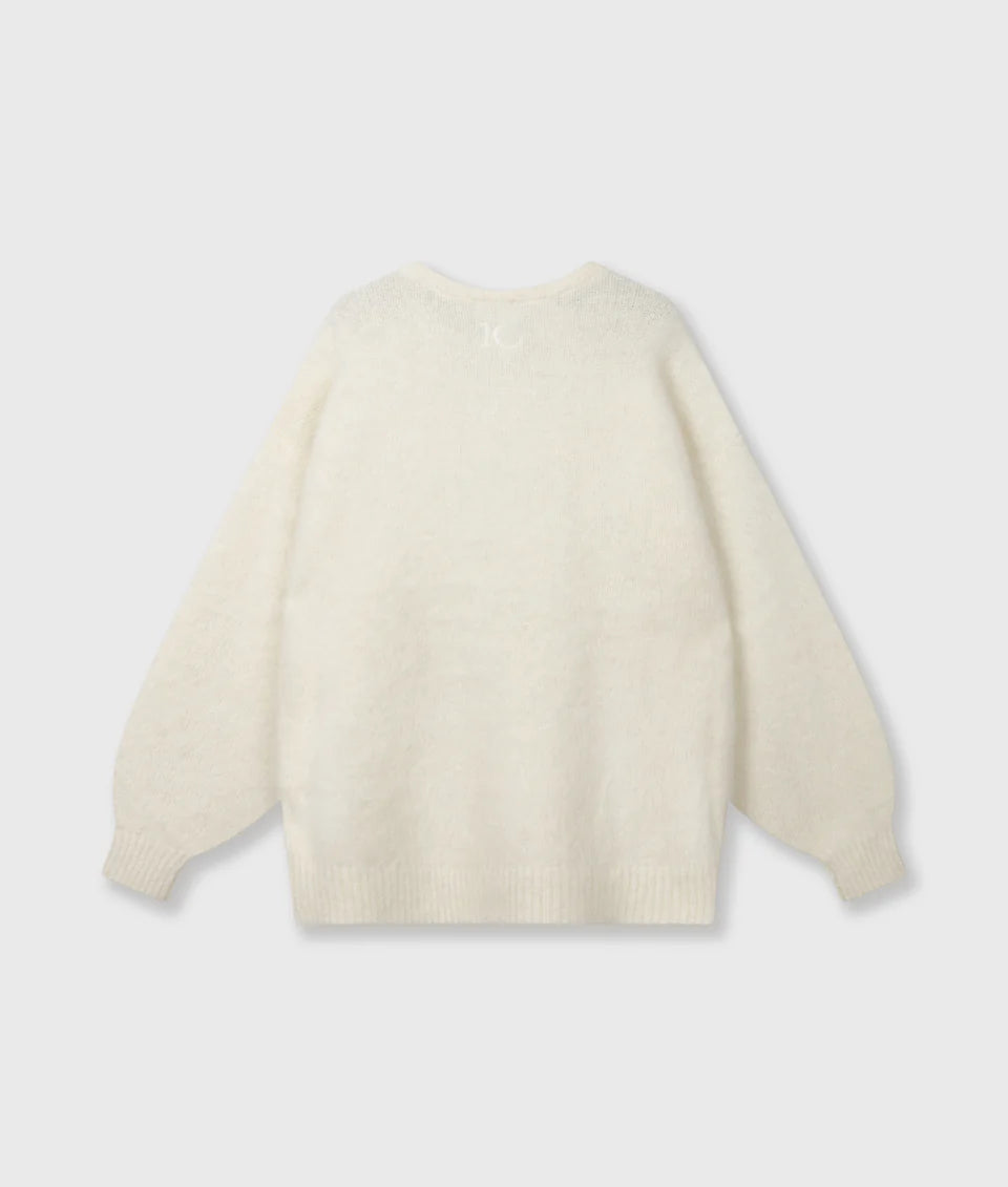 10 Days Statement Knit Sweater Ecru