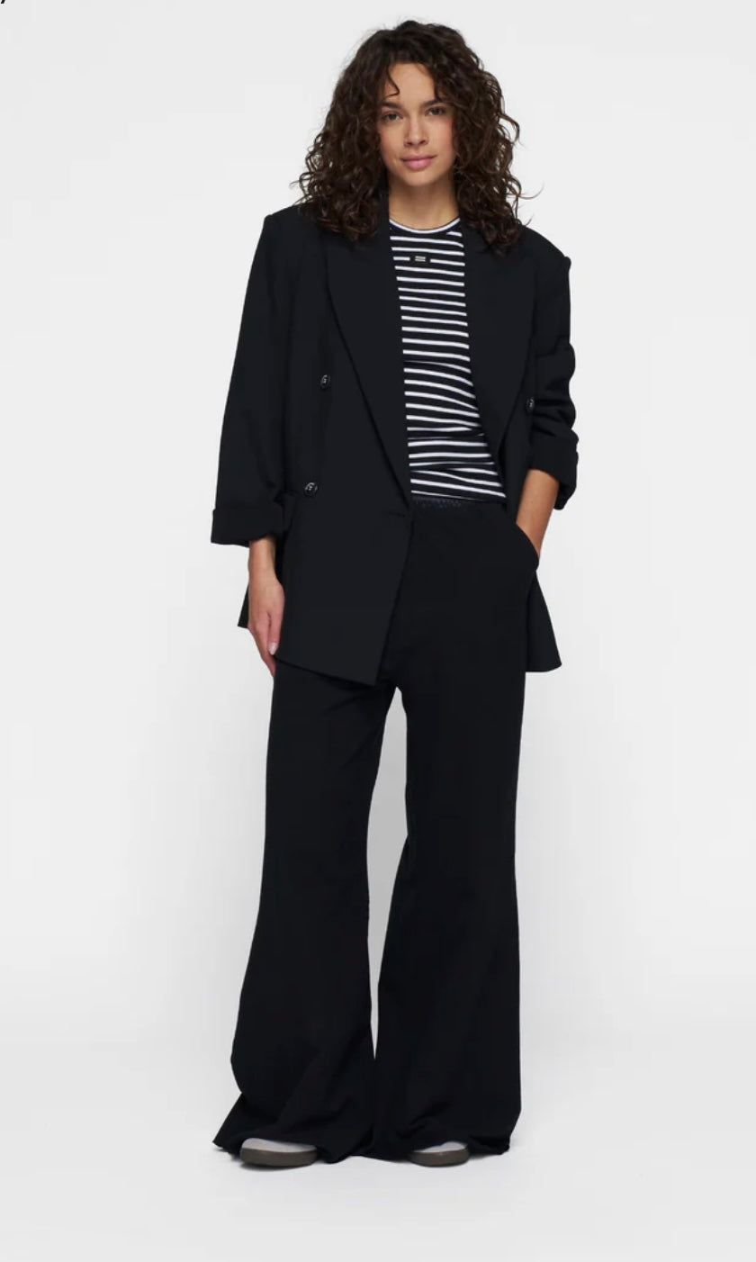 10 DAYS Streifen Tanktop Schwarz weiß