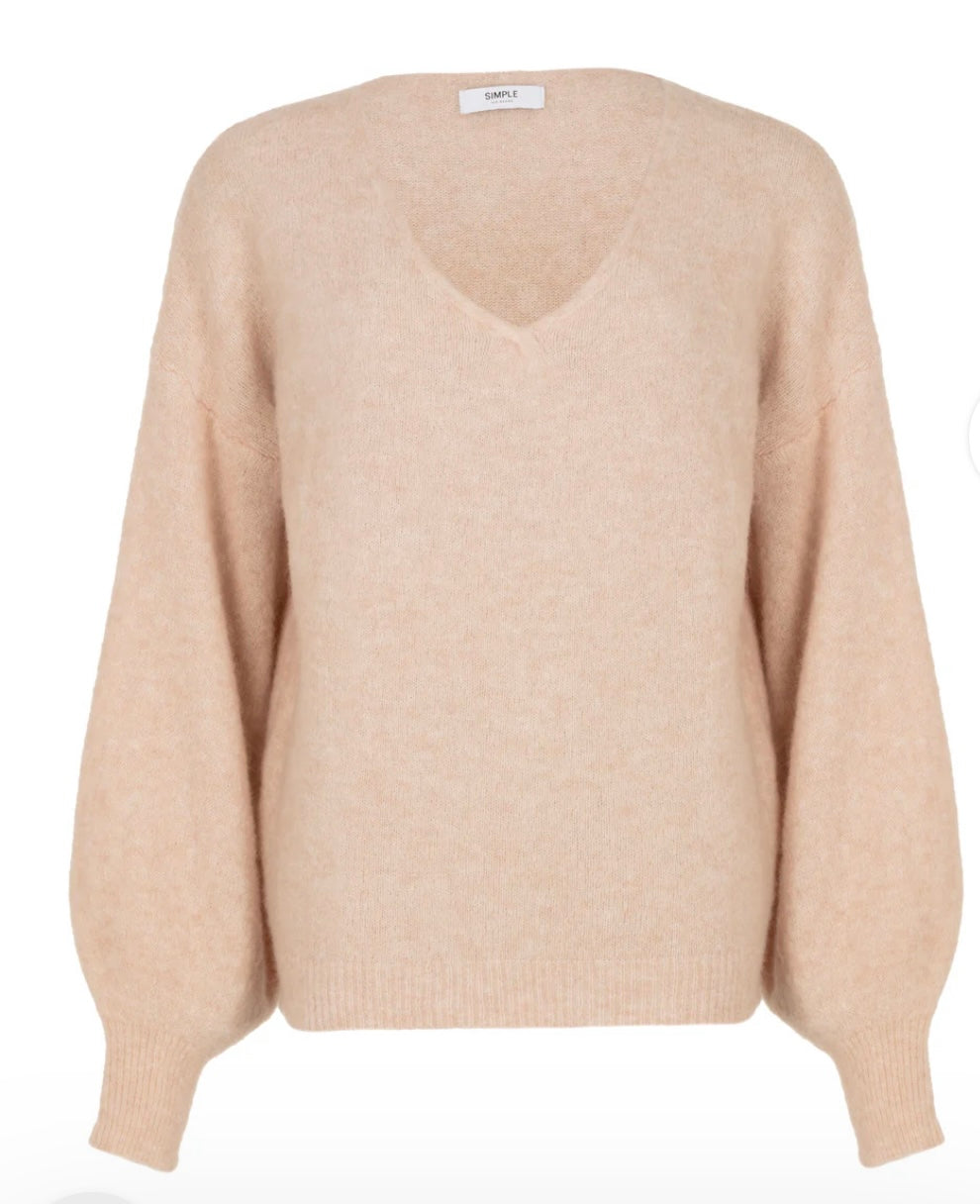 SIMPLE The Brand Deux Lt Blush Mel Pullover