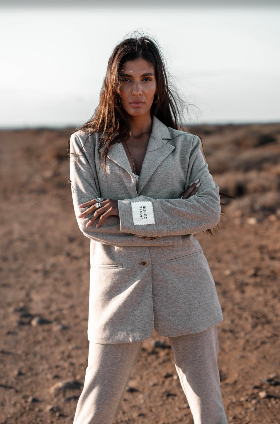 Moost Wanted Maeve Blazer beige meliert