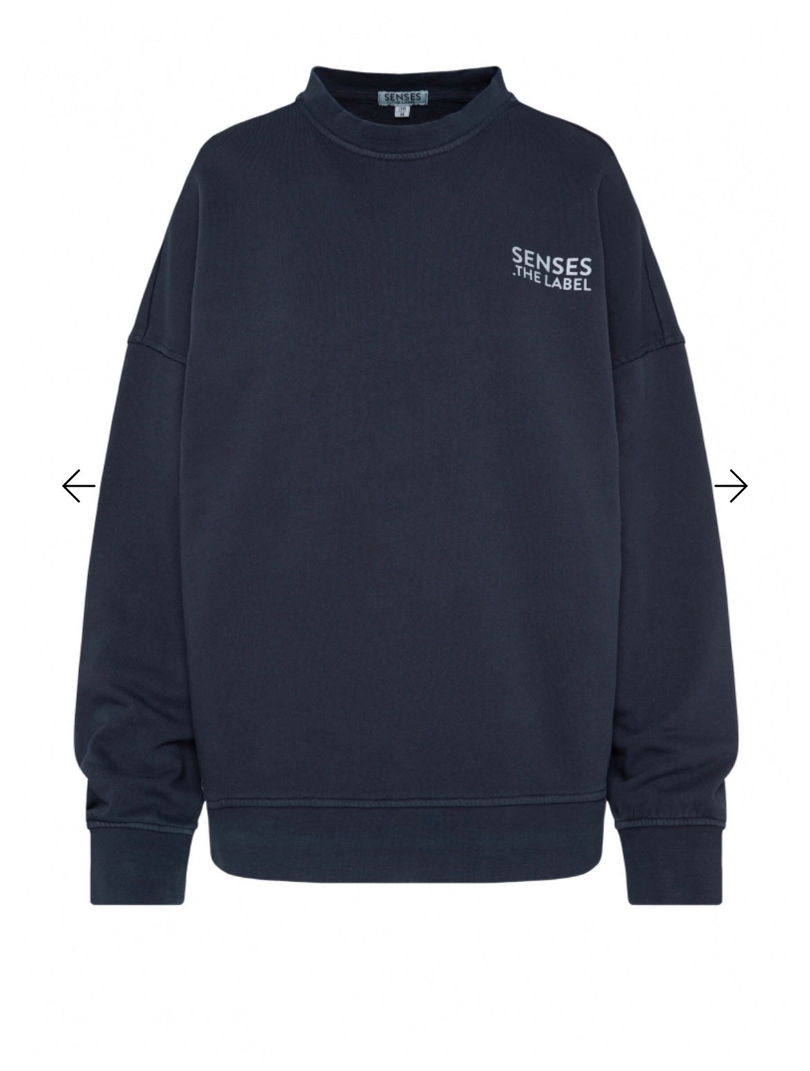 Senses The Label Sweatshirt STAR:LIGHT mit gewaschener Optik und Blackprint