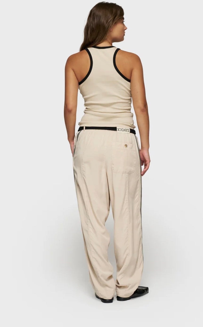 10 DAYS Wide Tapered Pants Tencel