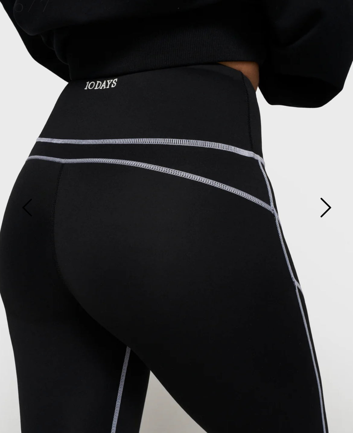 10 DAYS Contrast Leggings schwarz