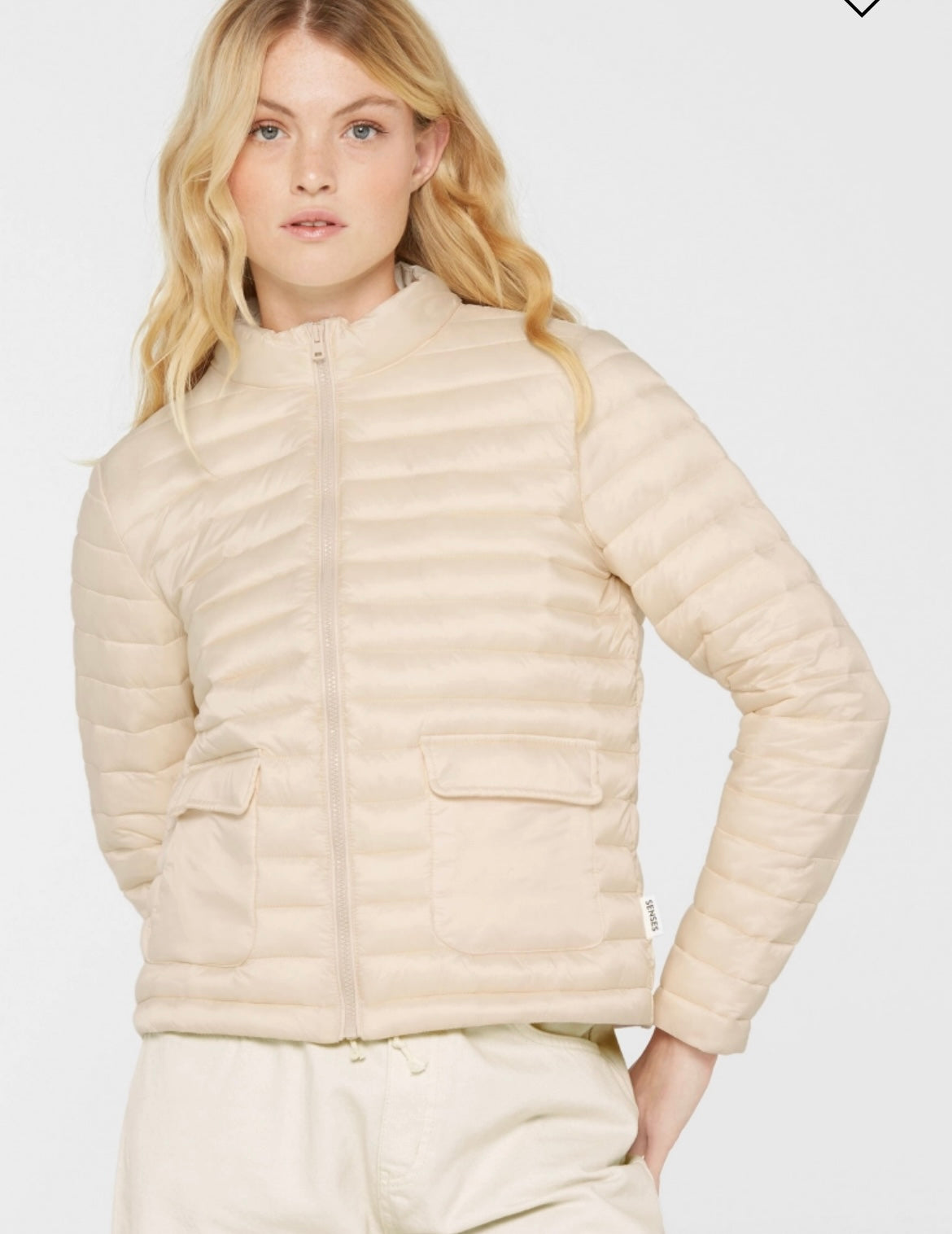 SENSES The Label Leichte Steppjacke OVI:NE mit aufgesetzten Klappentaschen raw cotton