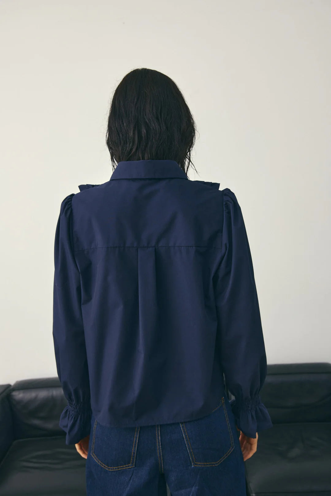 Noella Lucina Bluse Navy Blau