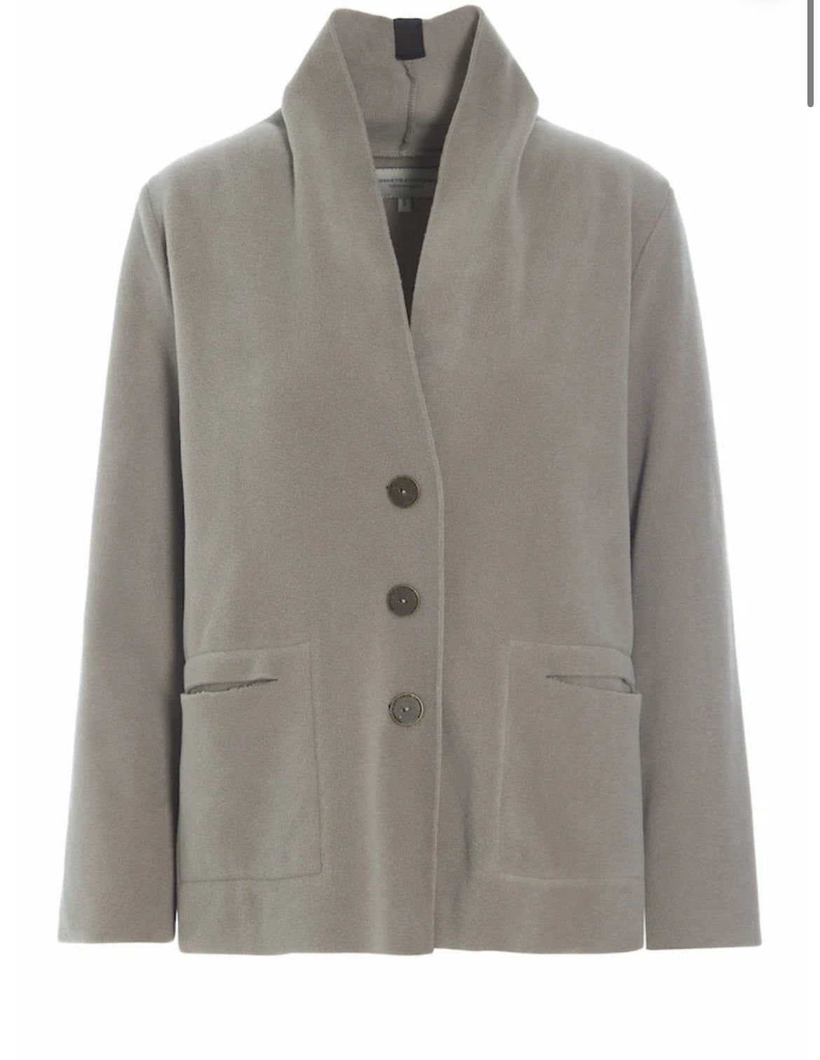 HSC Henriette Steffensen Fleece Blazer elephant grau