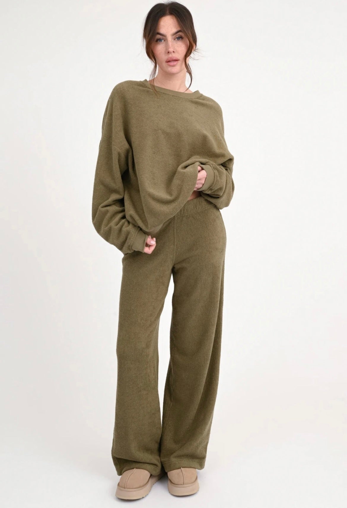 Love Joy Victory Frottee Sweathose Elenya oliv