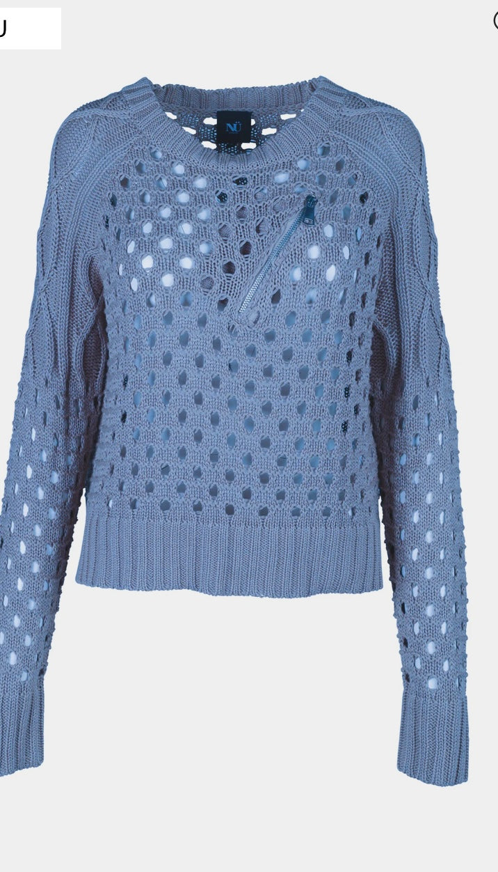 Nü Denmark Titti Strickbluse mit Lochmuster