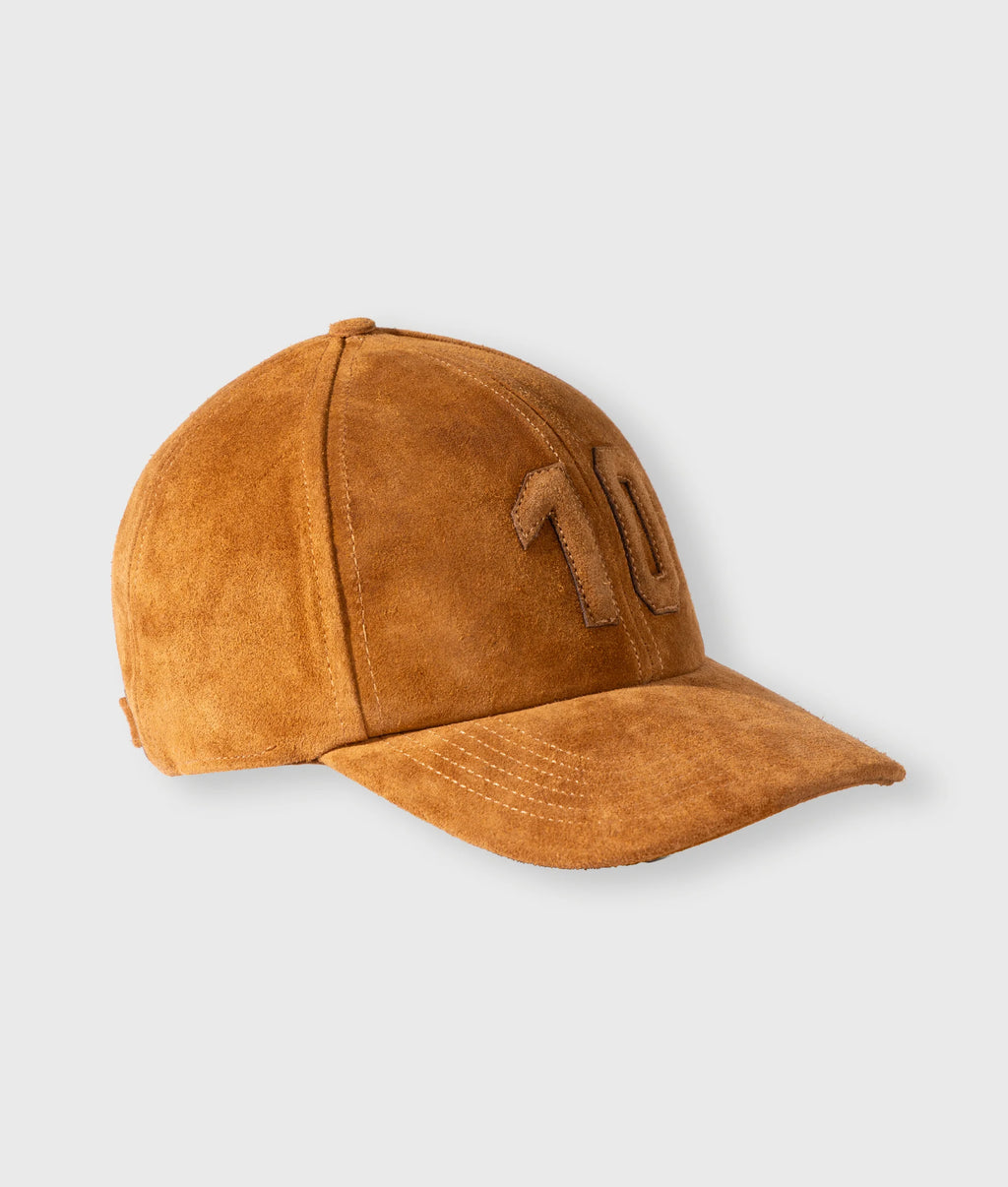 10 DAYS Suede Leder Baseball Kappe braun