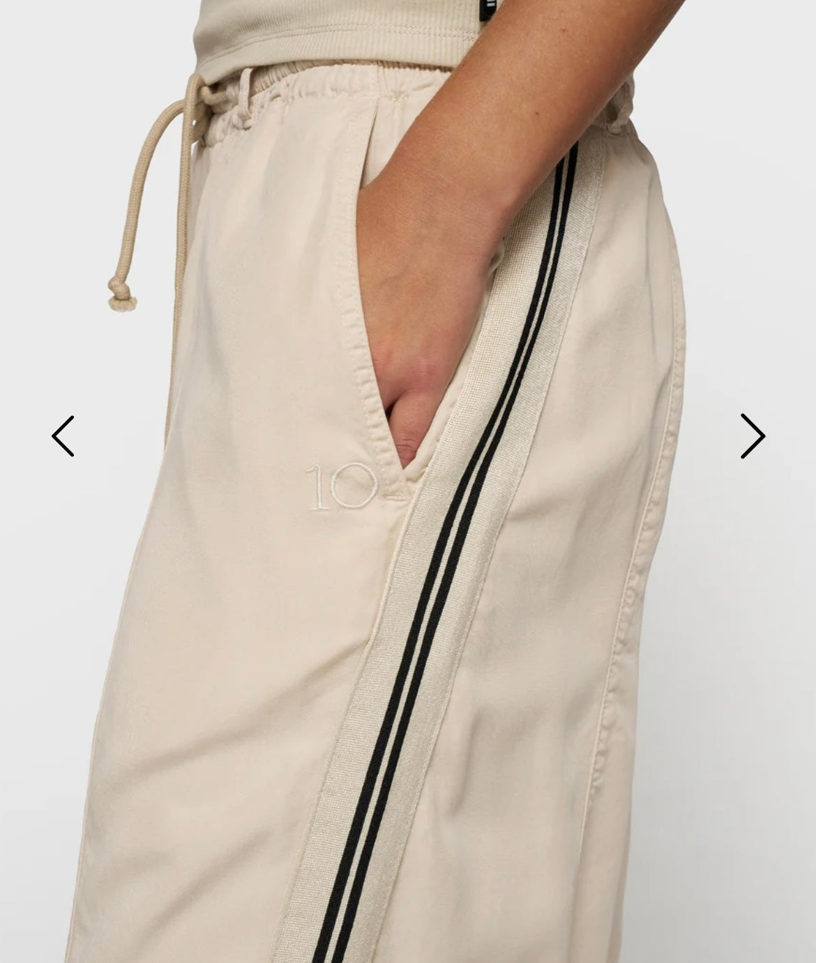 10 DAYS Wide Tapered Pants Tencel