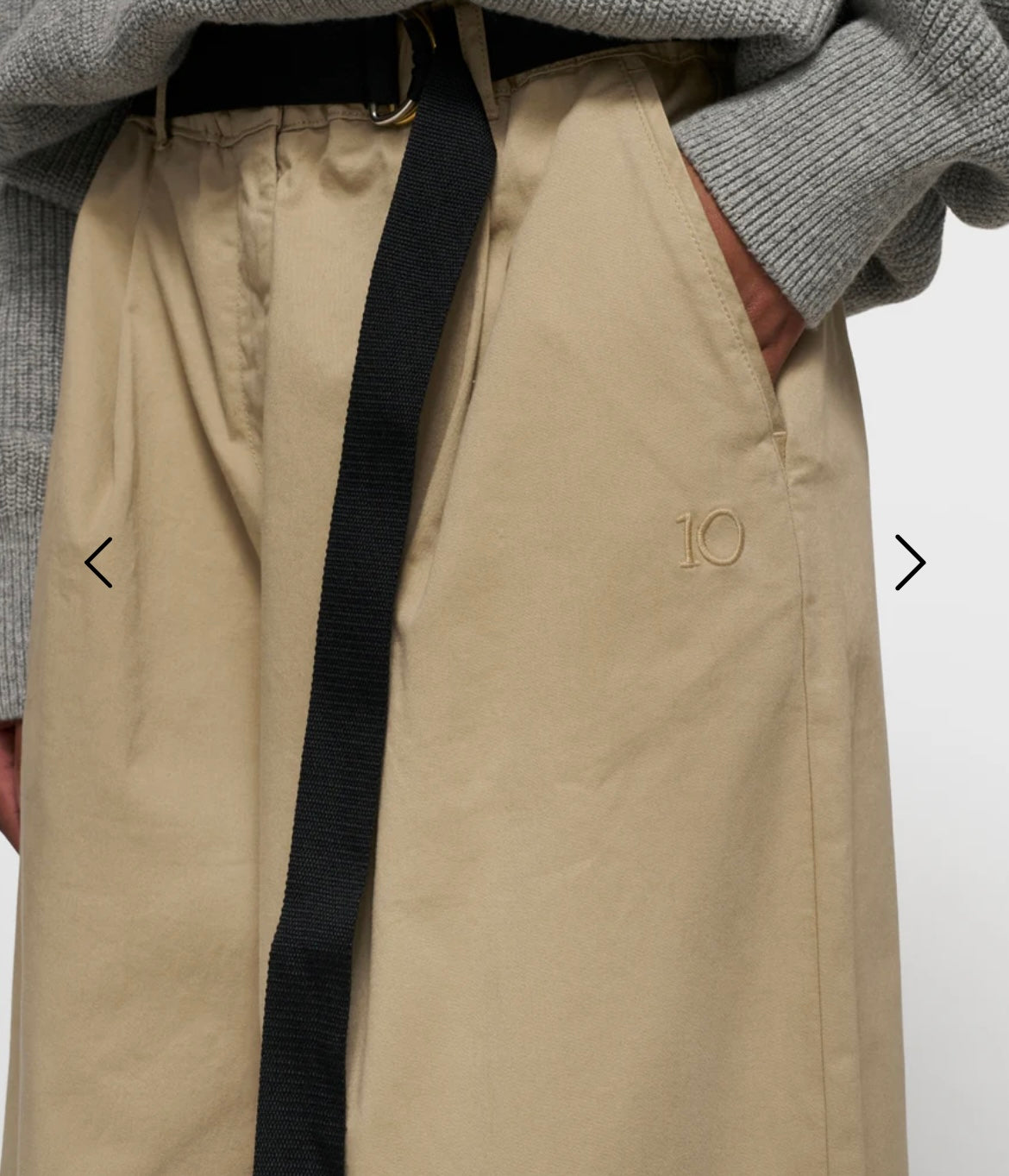 10 DAYS Wide Pants Twill Farbe Earth