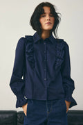 Noella Lucina Bluse Navy Blau
