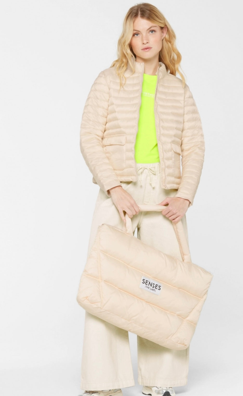 SENSES The Label Leichte Steppjacke OVI:NE mit aufgesetzten Klappentaschen raw cotton